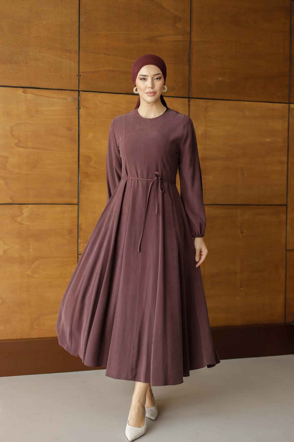 1164 Y Bayan Elbise-Mor