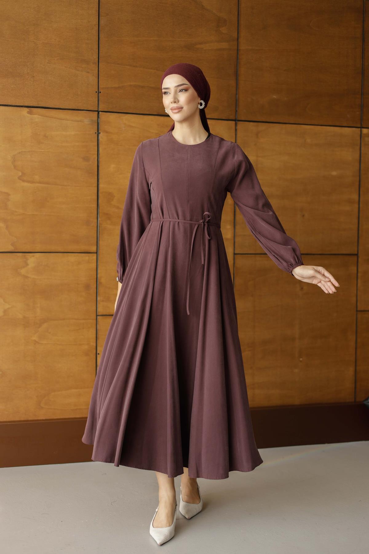 1164 Y Bayan Elbise-Mor