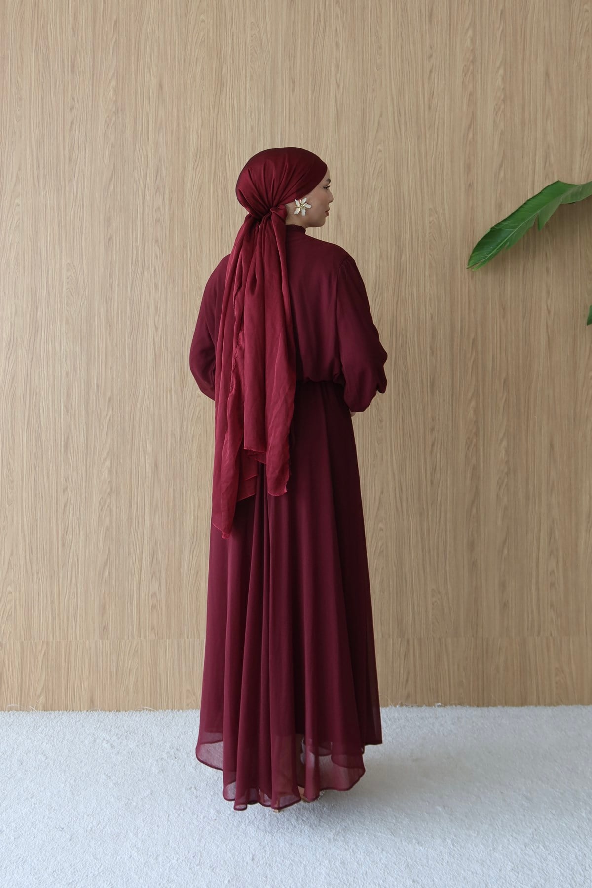 1379 W Bayan Takım-Bordo