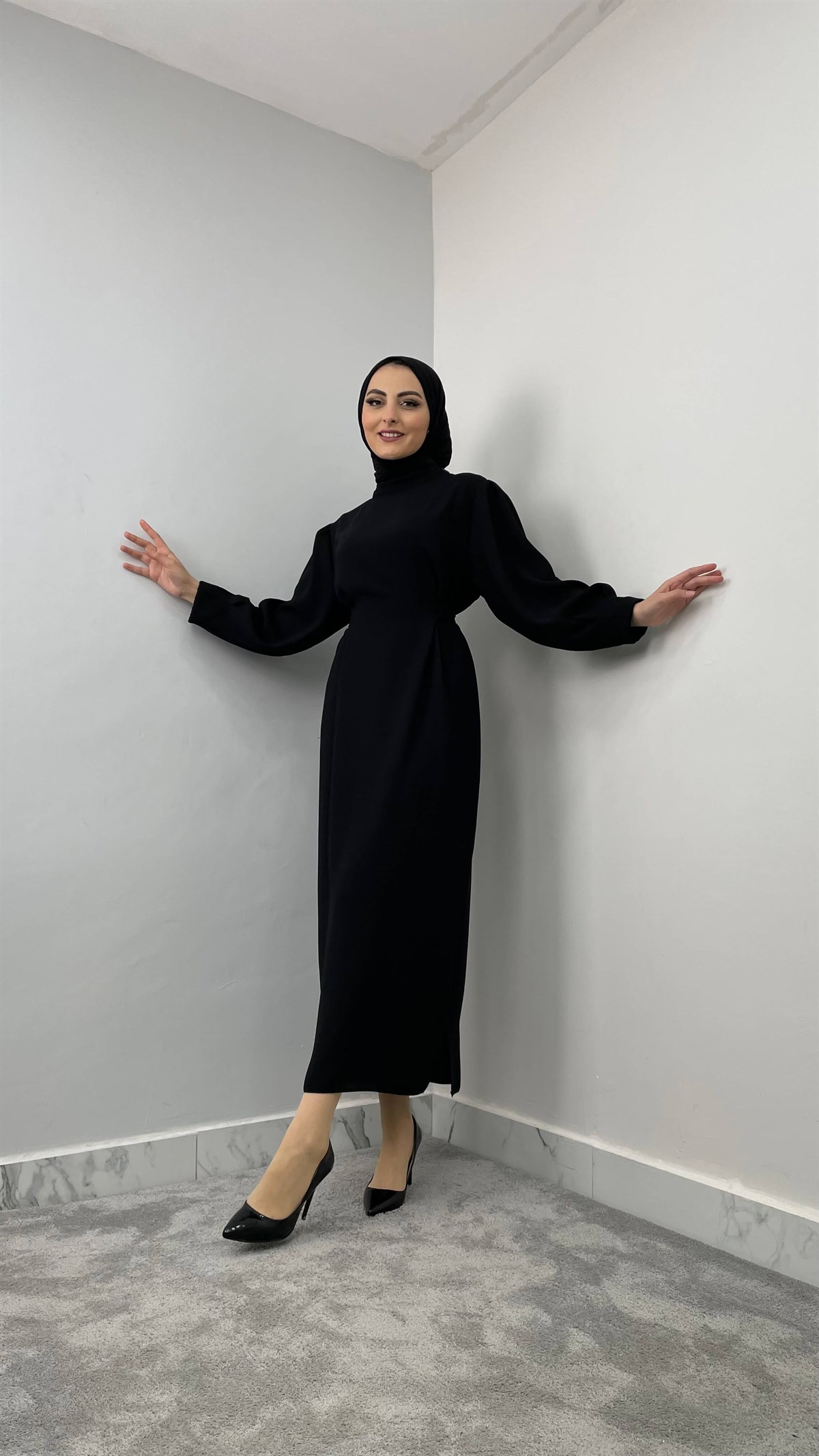 1522 R Düğmeli Elbise