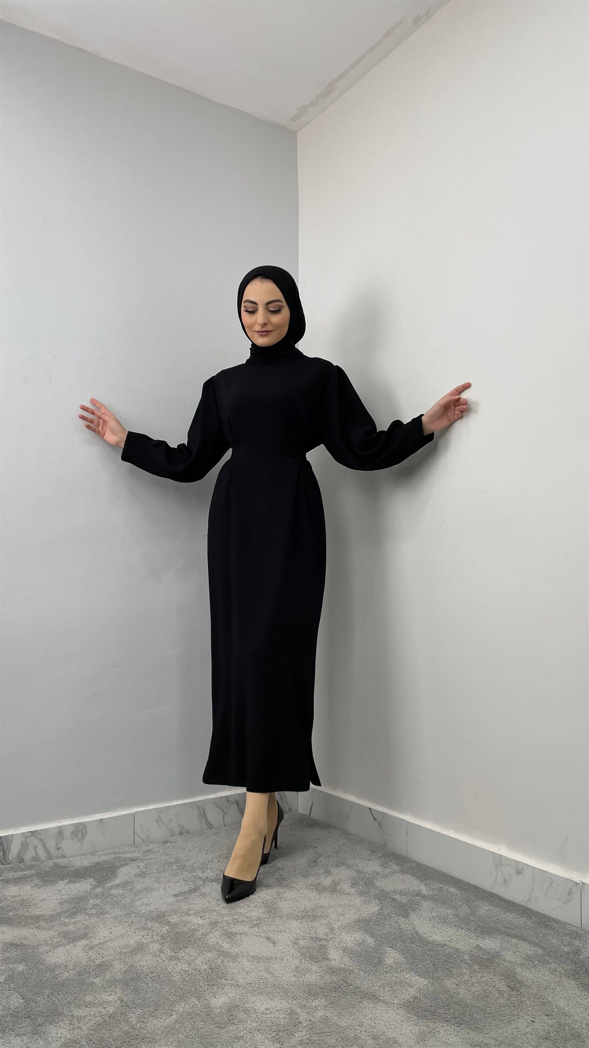 1522 R Düğmeli Elbise