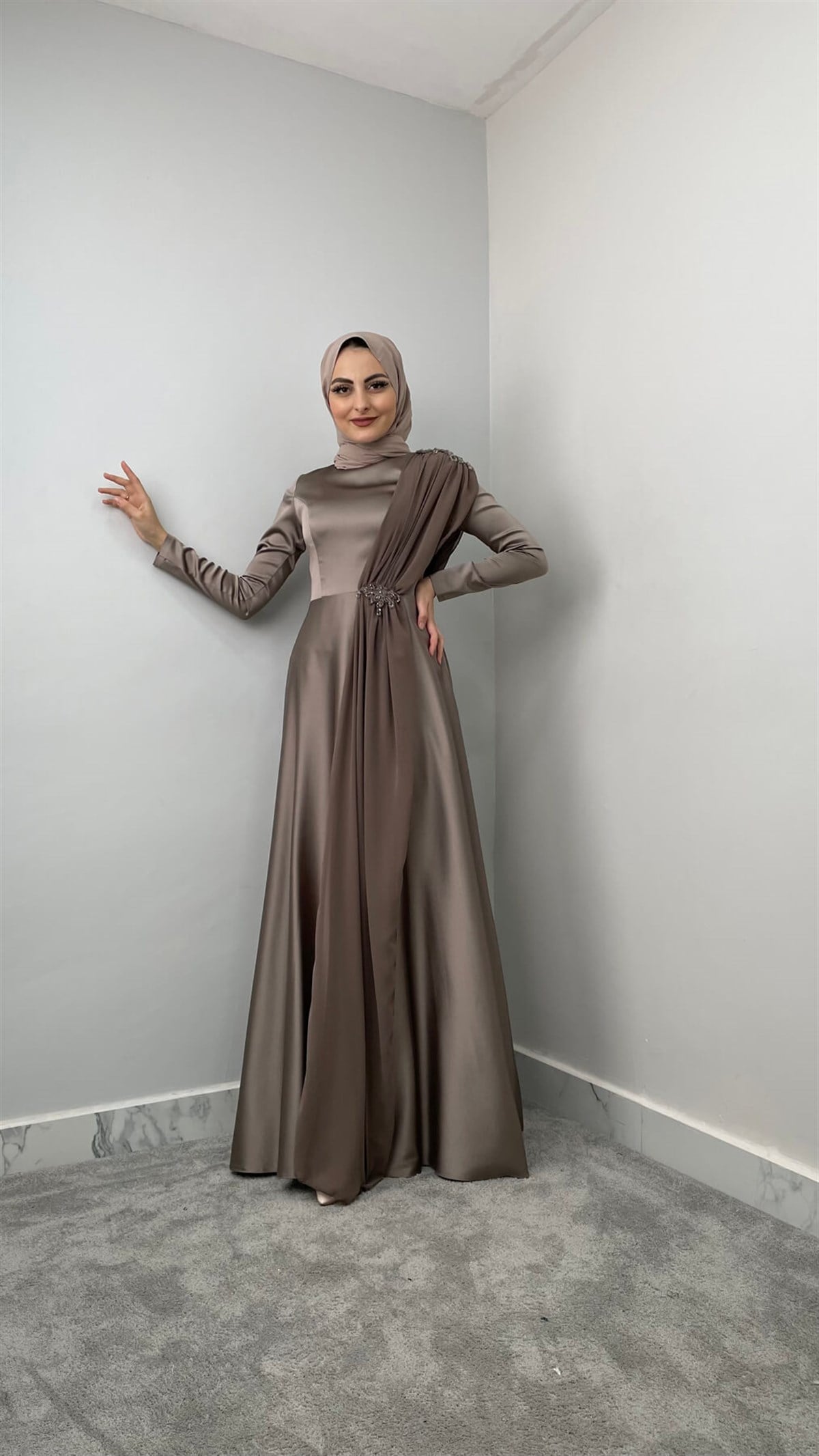 3780 Bayan Abiye Elbise-Vizon