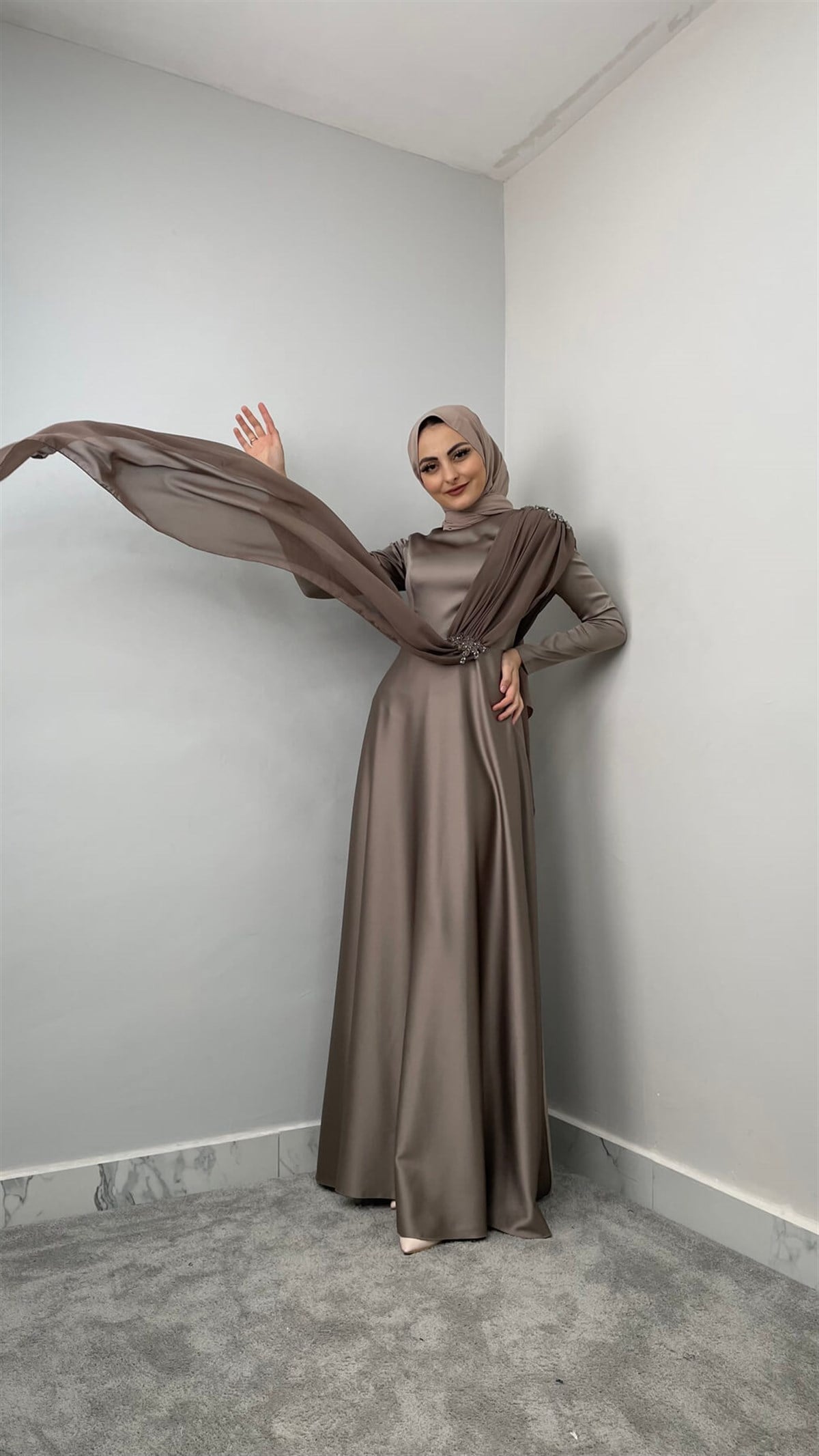 3780 Bayan Abiye Elbise-Vizon