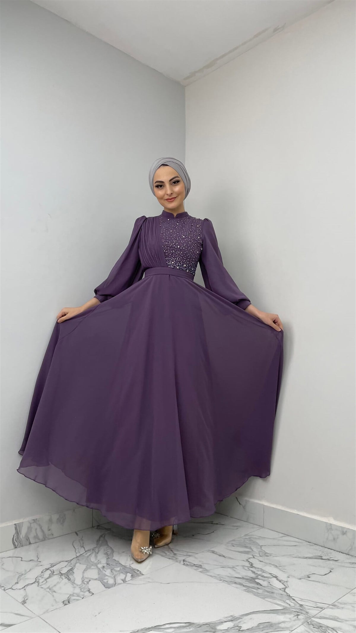 4173 T Abiye Elbise