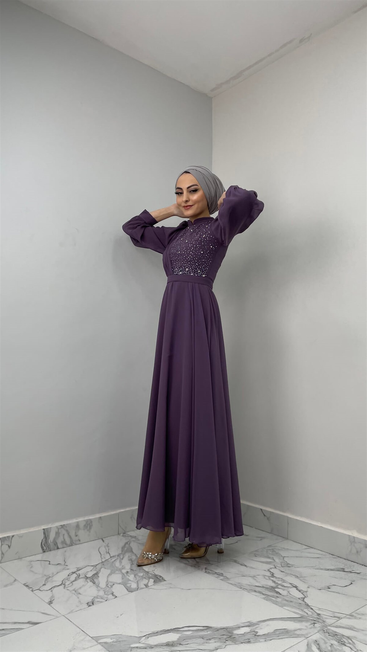 4173 T Abiye Elbise