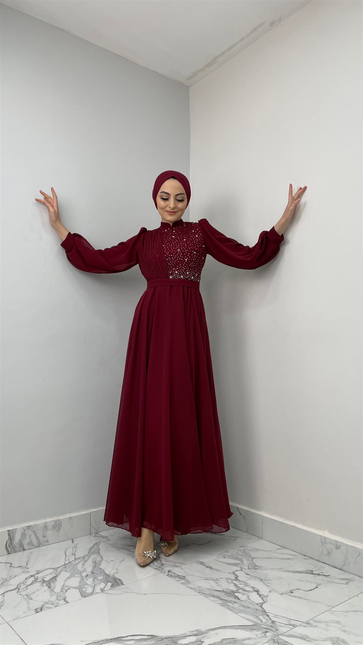4173 T Abiye Elbise