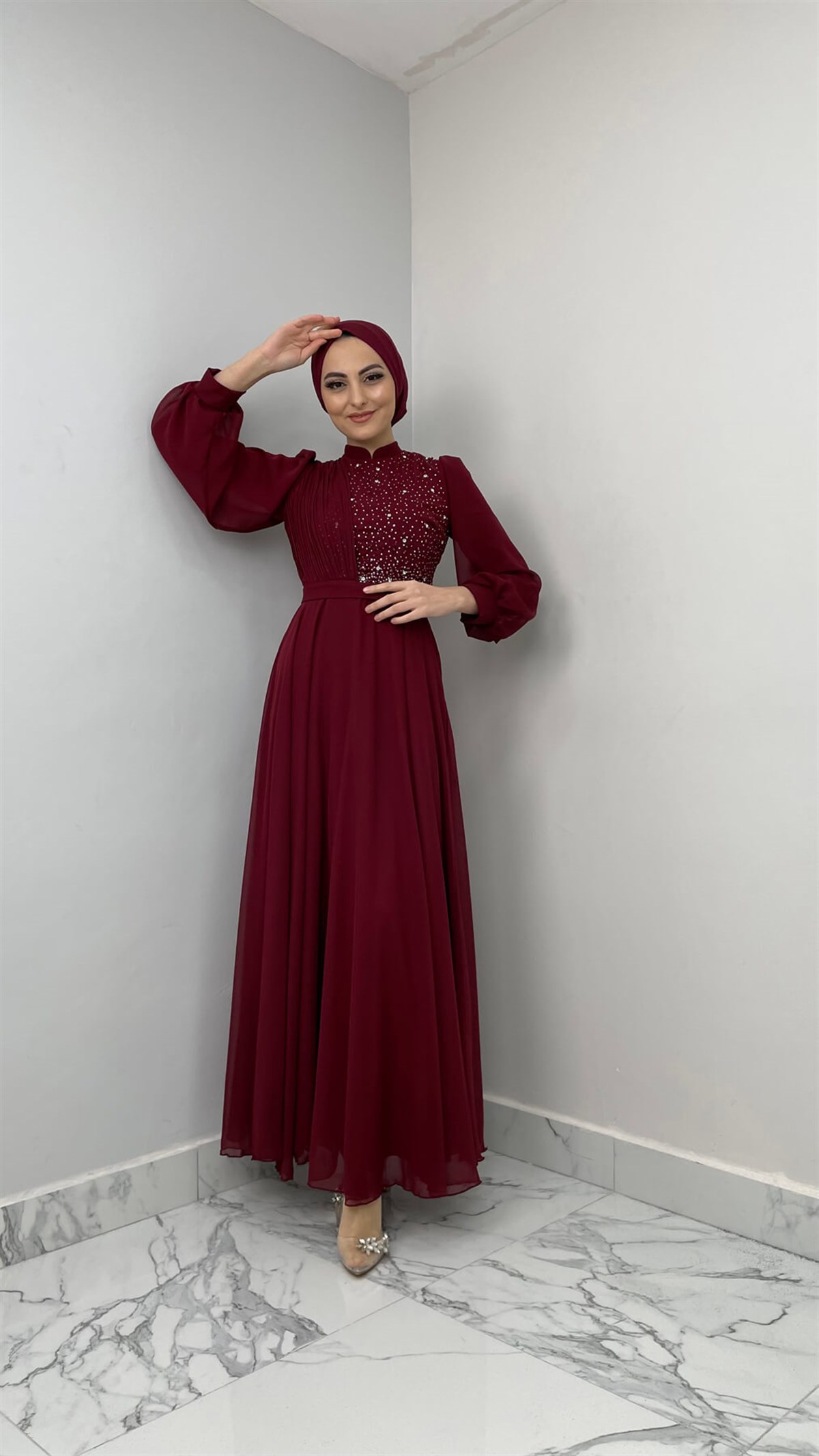 4173 T Abiye Elbise