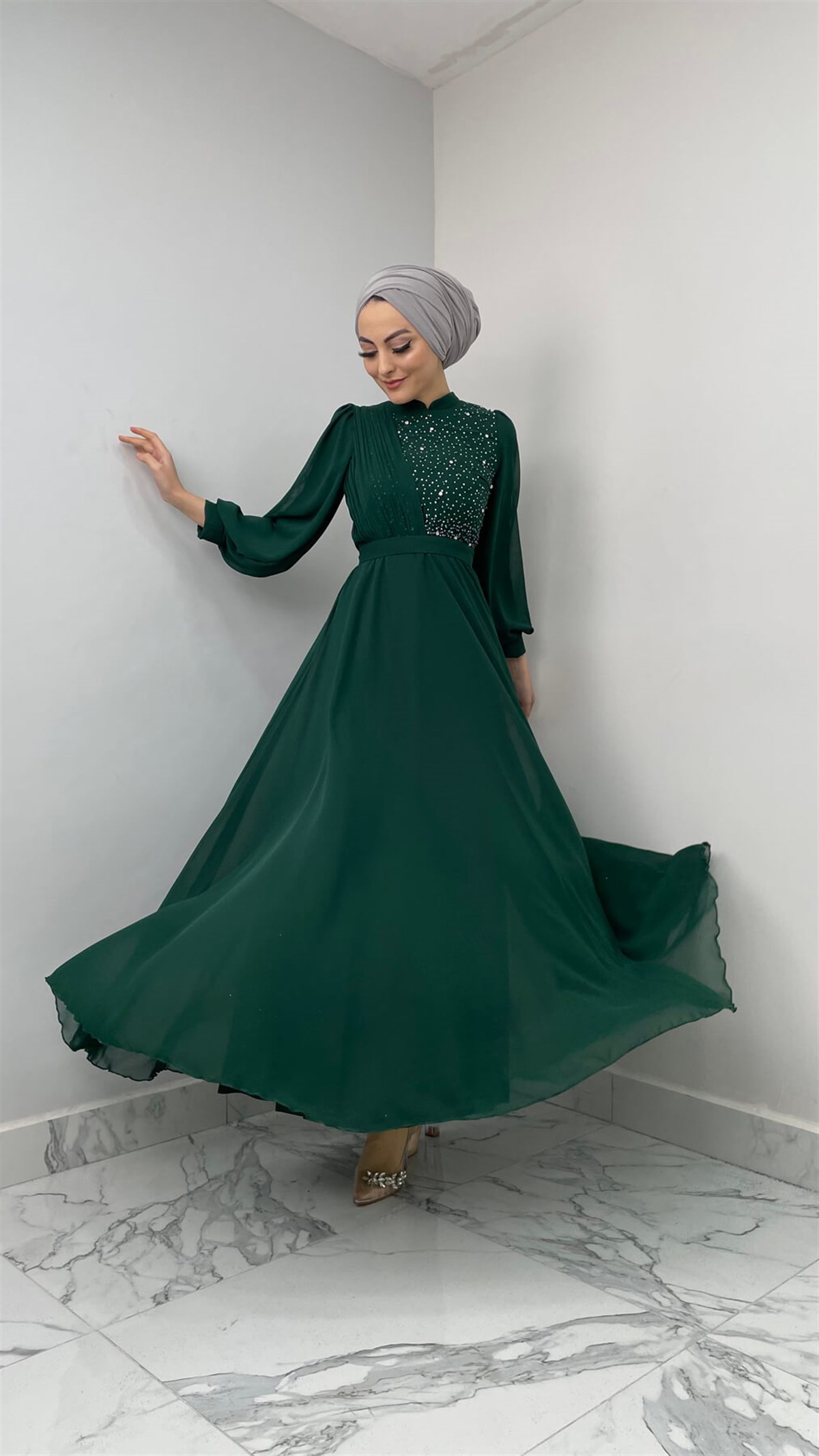 4173 T Abiye Elbise