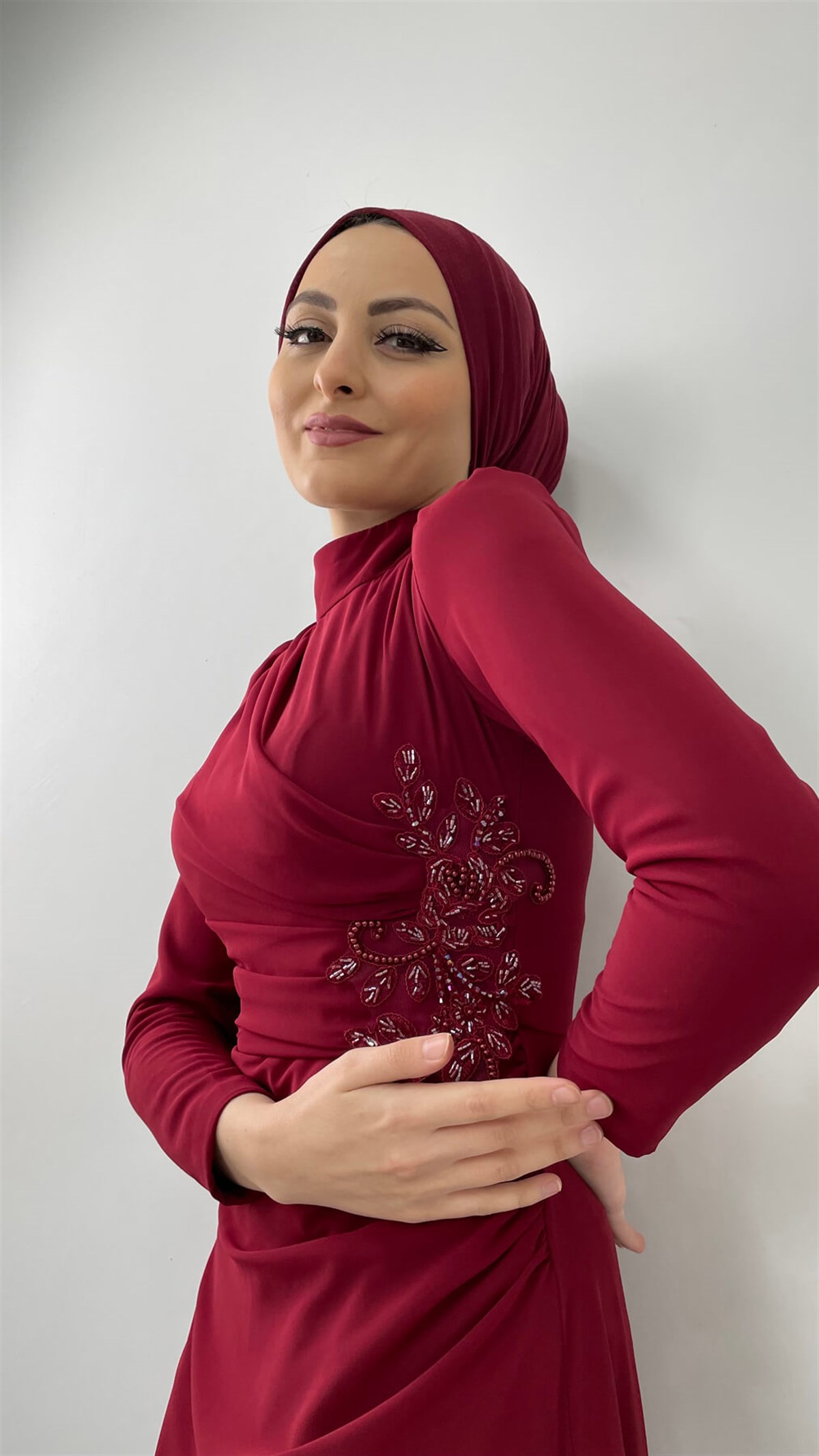 4445 H Abiye Elbise