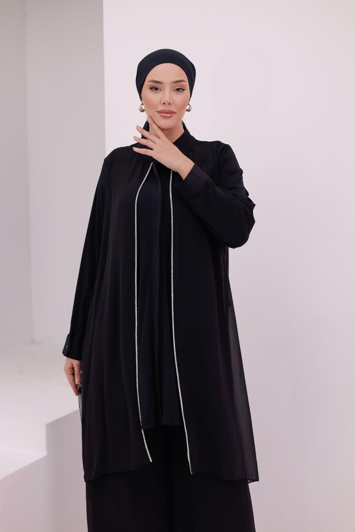 4447 T Abiye Takım-Siyah