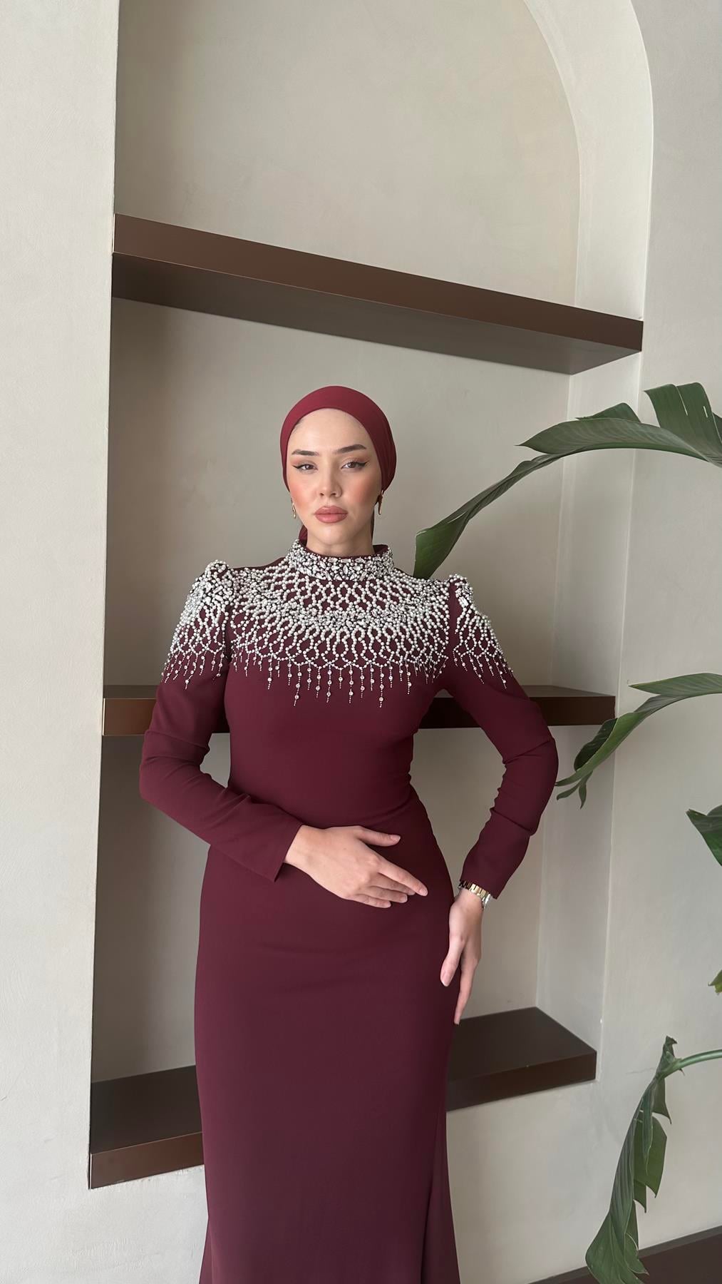 4450 T Meyra Abiye-Bordo