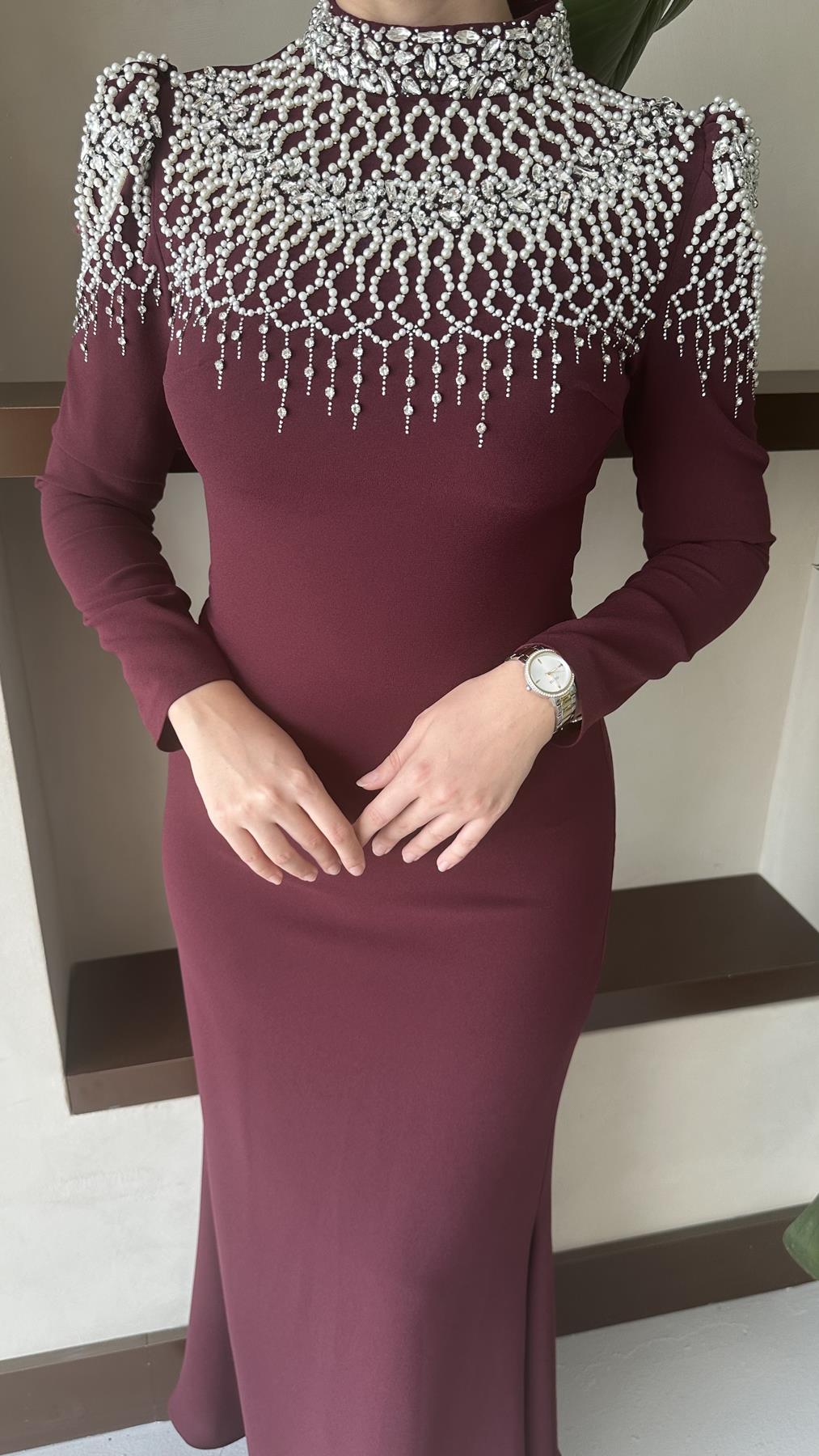 4450 T Meyra Abiye-Bordo