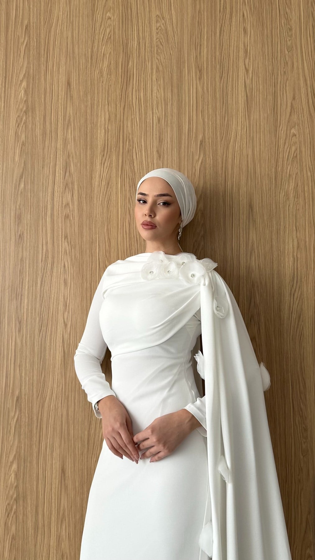 4471 T Moon Abiye-Beyaz