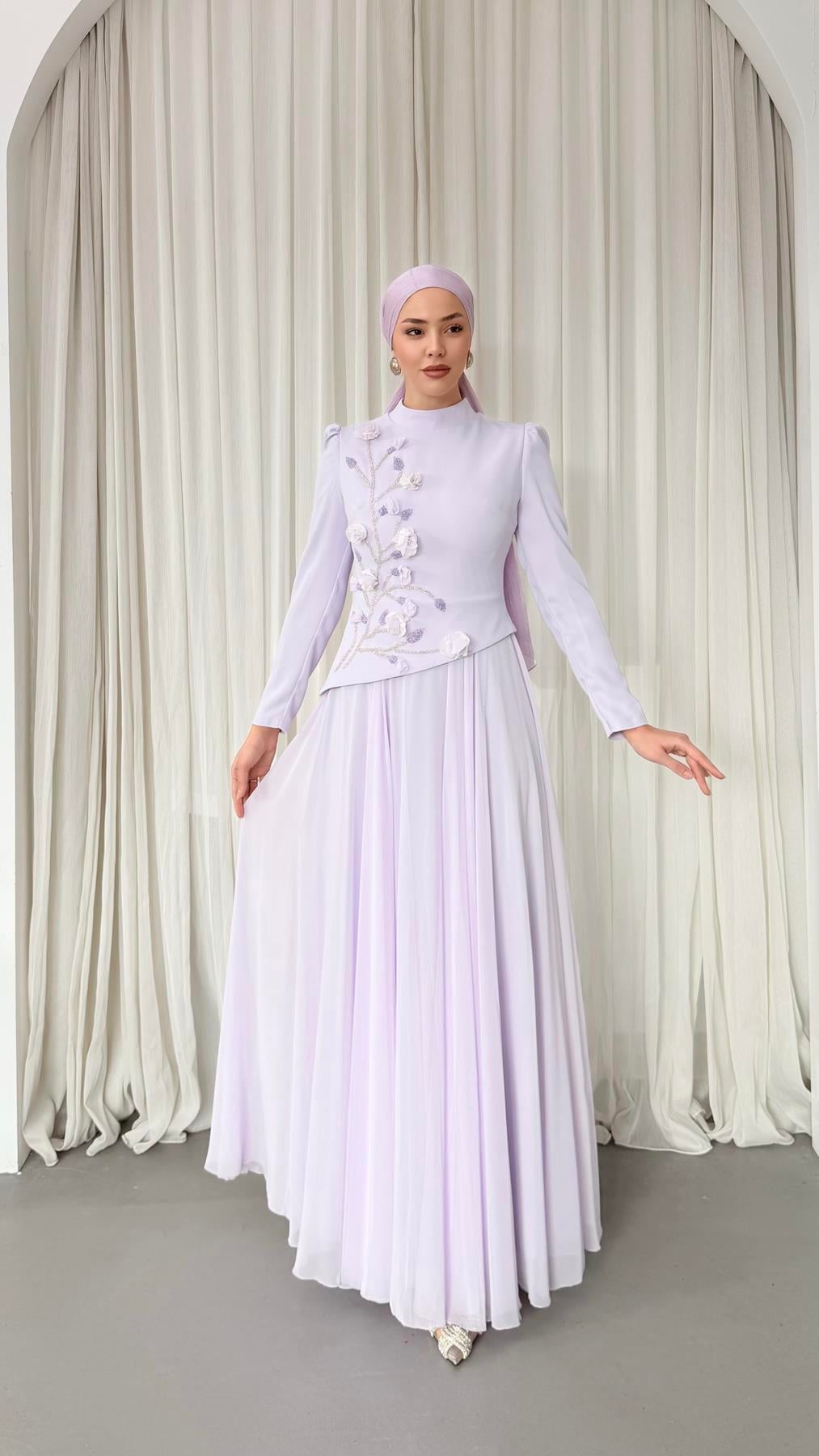 4526 Maysa Abiye-Açık Lila
