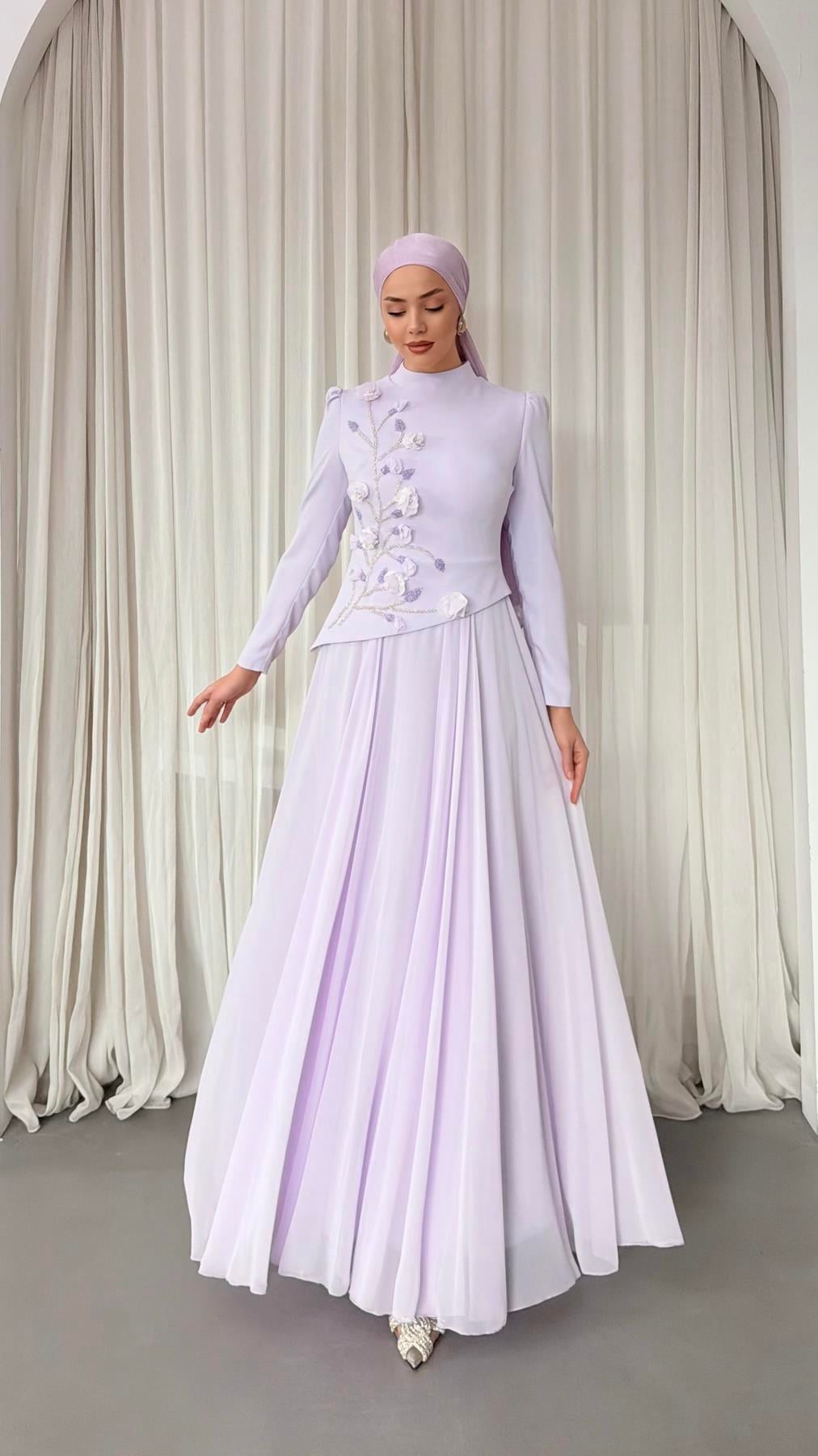 4526 Maysa Abiye-Açık Lila