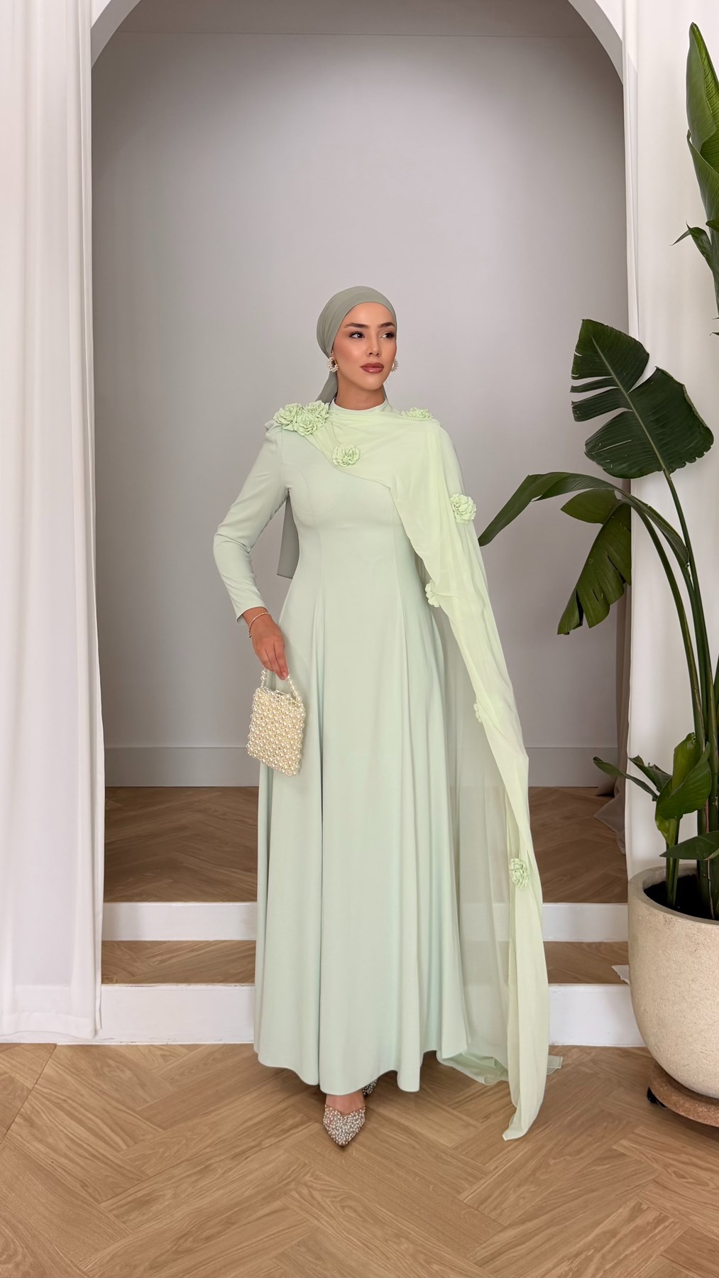 4562 T Feriha Abiye-Yeşil