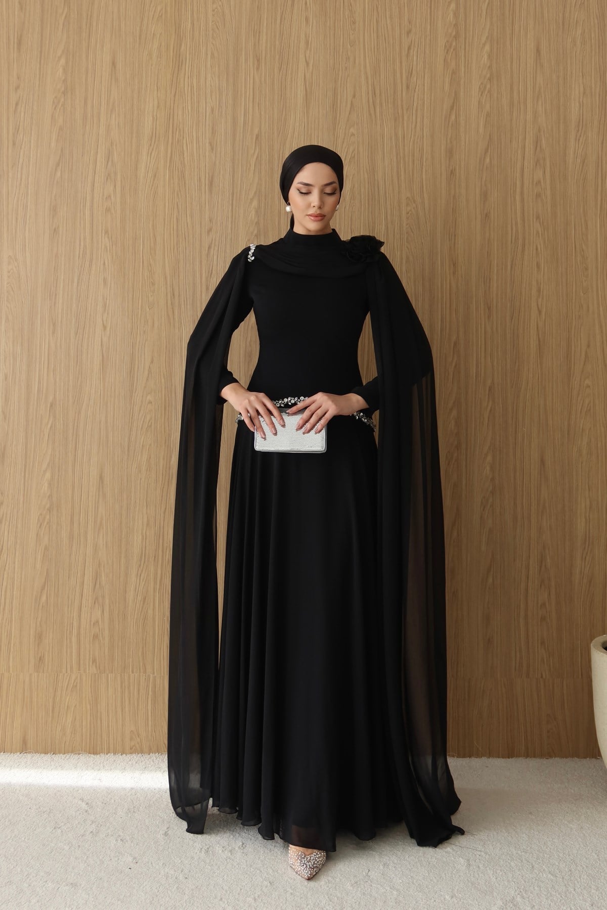 4570 T Başak Abiye-Siyah