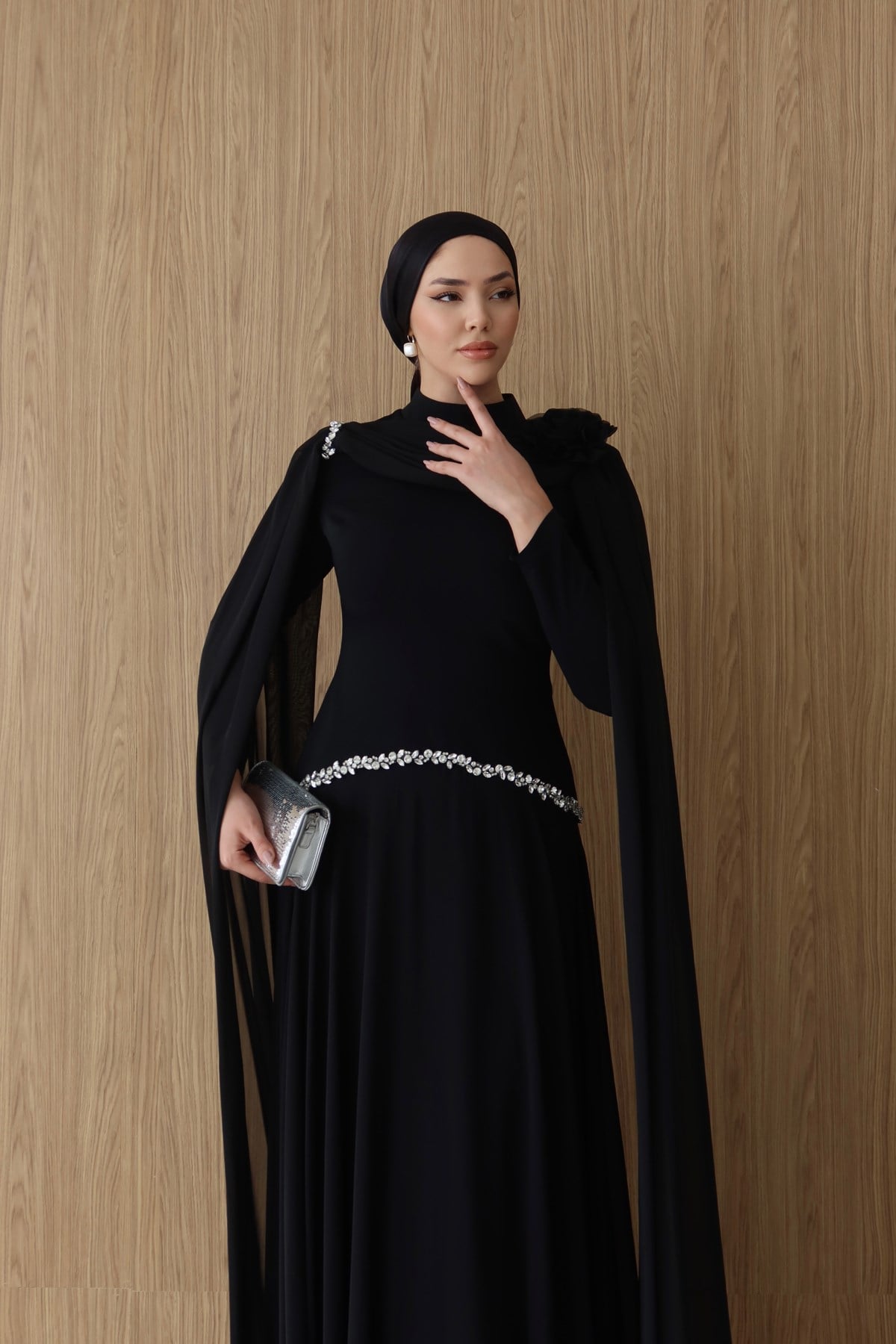 4570 T Başak Abiye-Siyah