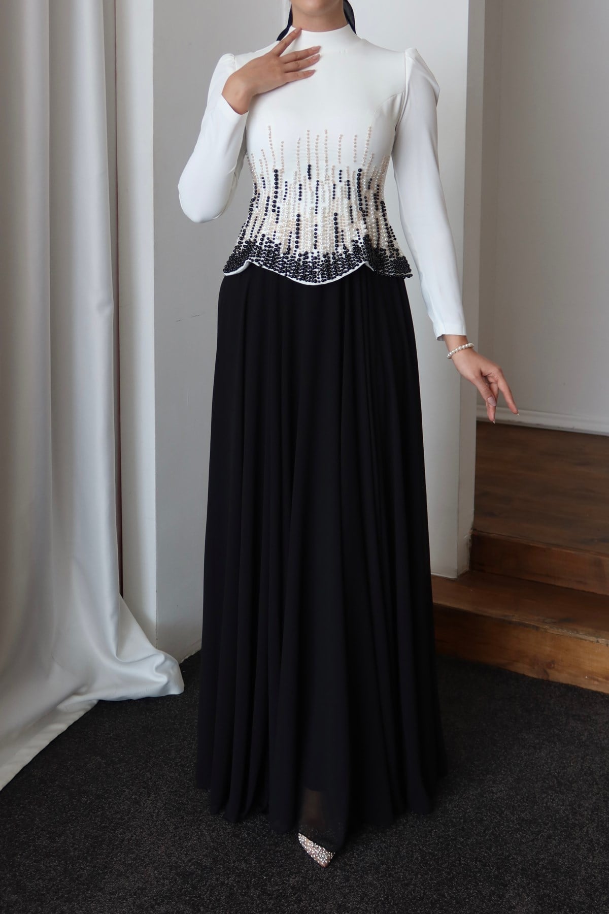 4575 Talu Abiye-Siyah