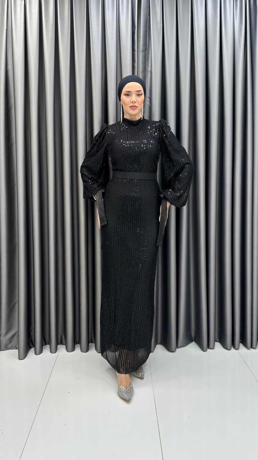 4677  Nergish Abiye-Siyah