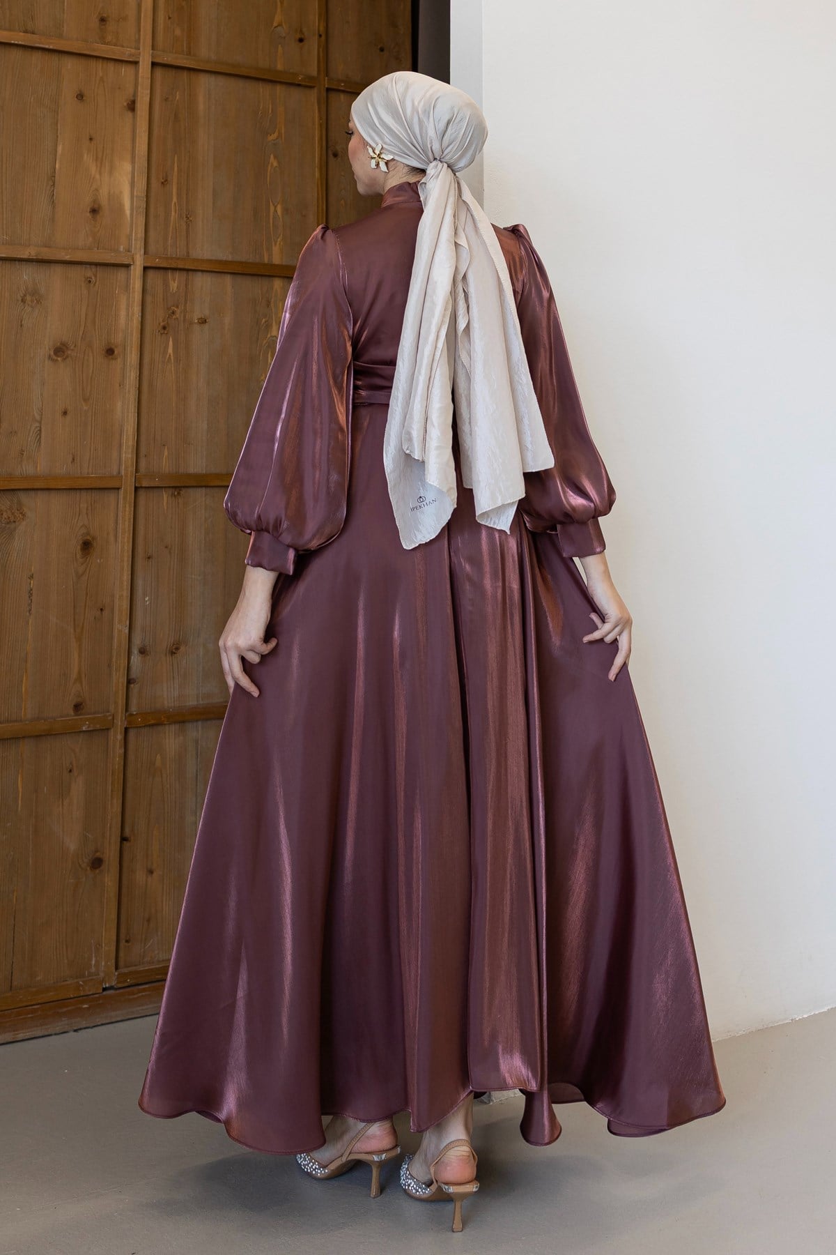 4778 T Abiye Elbise-Marsala