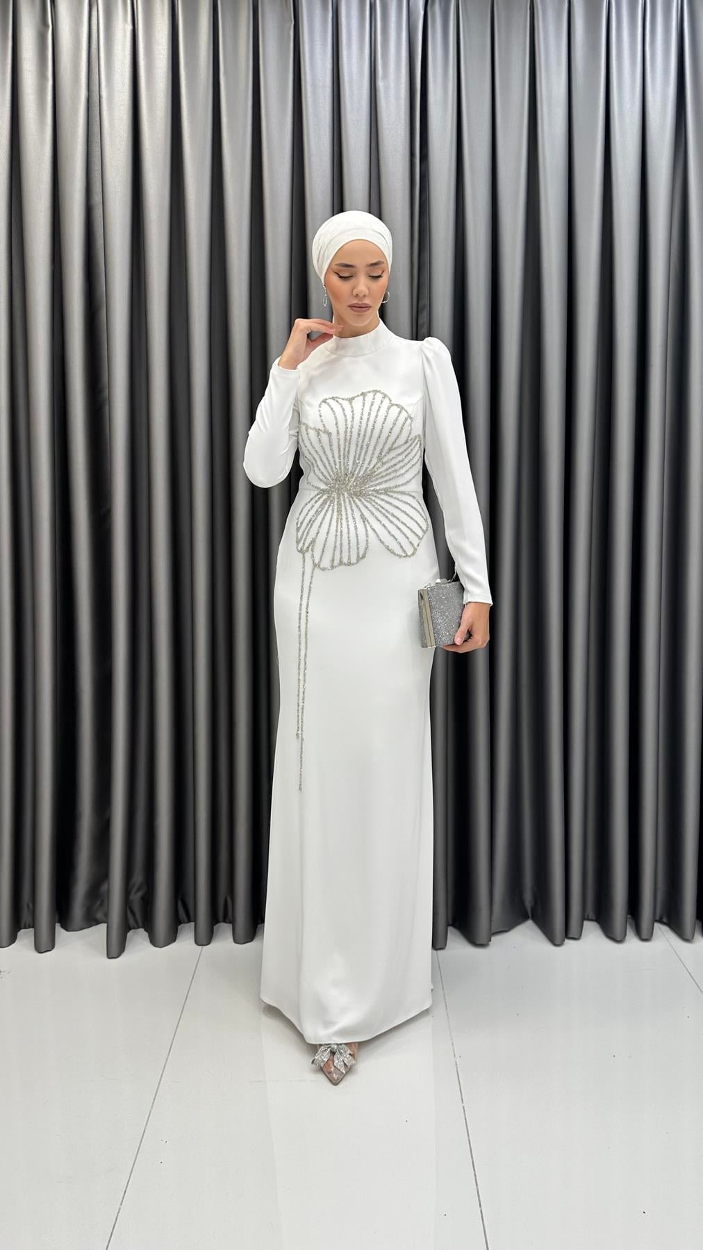 4928 Nursema Abiye-Beyaz