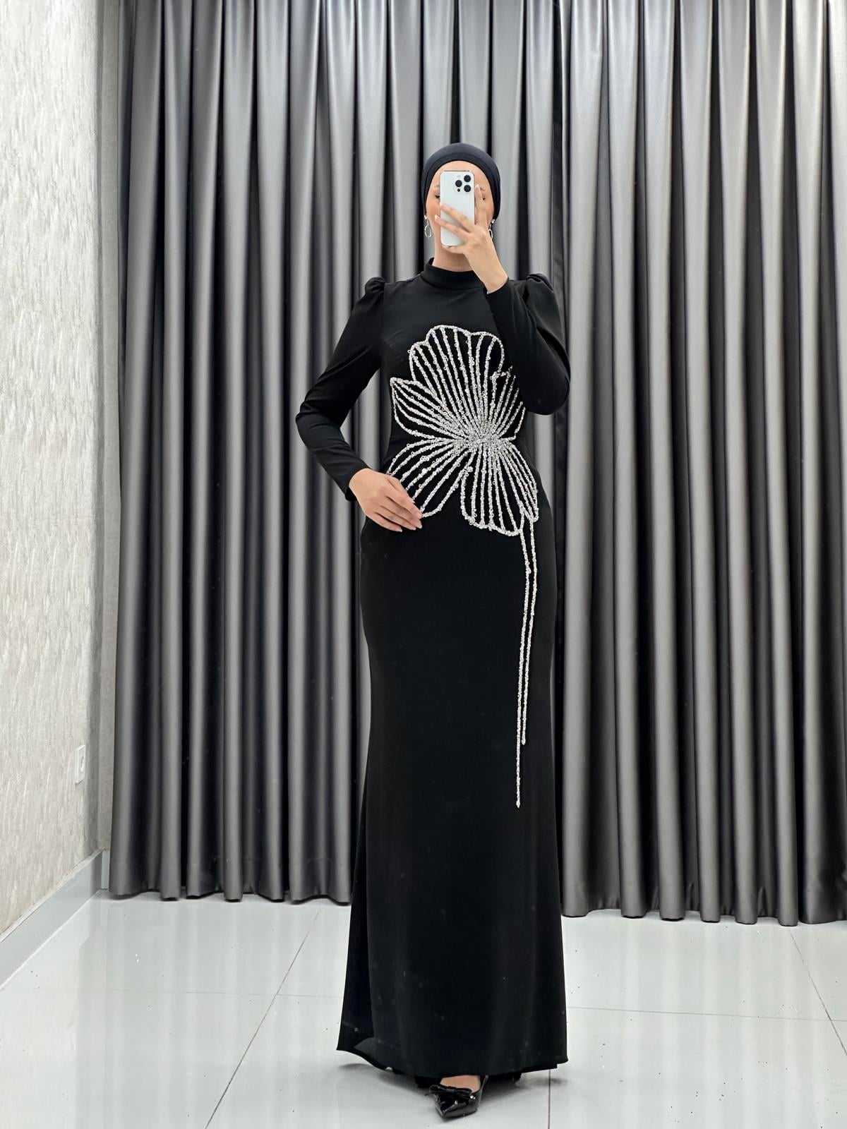 4928 Nursema Abiye-Siyah