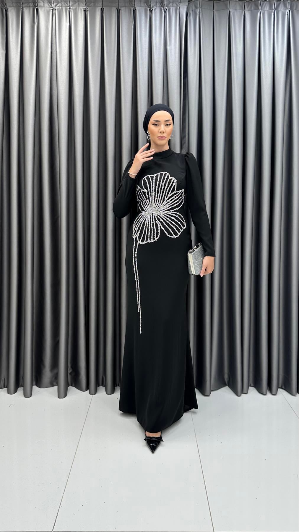 4928 Nursema Abiye-Siyah