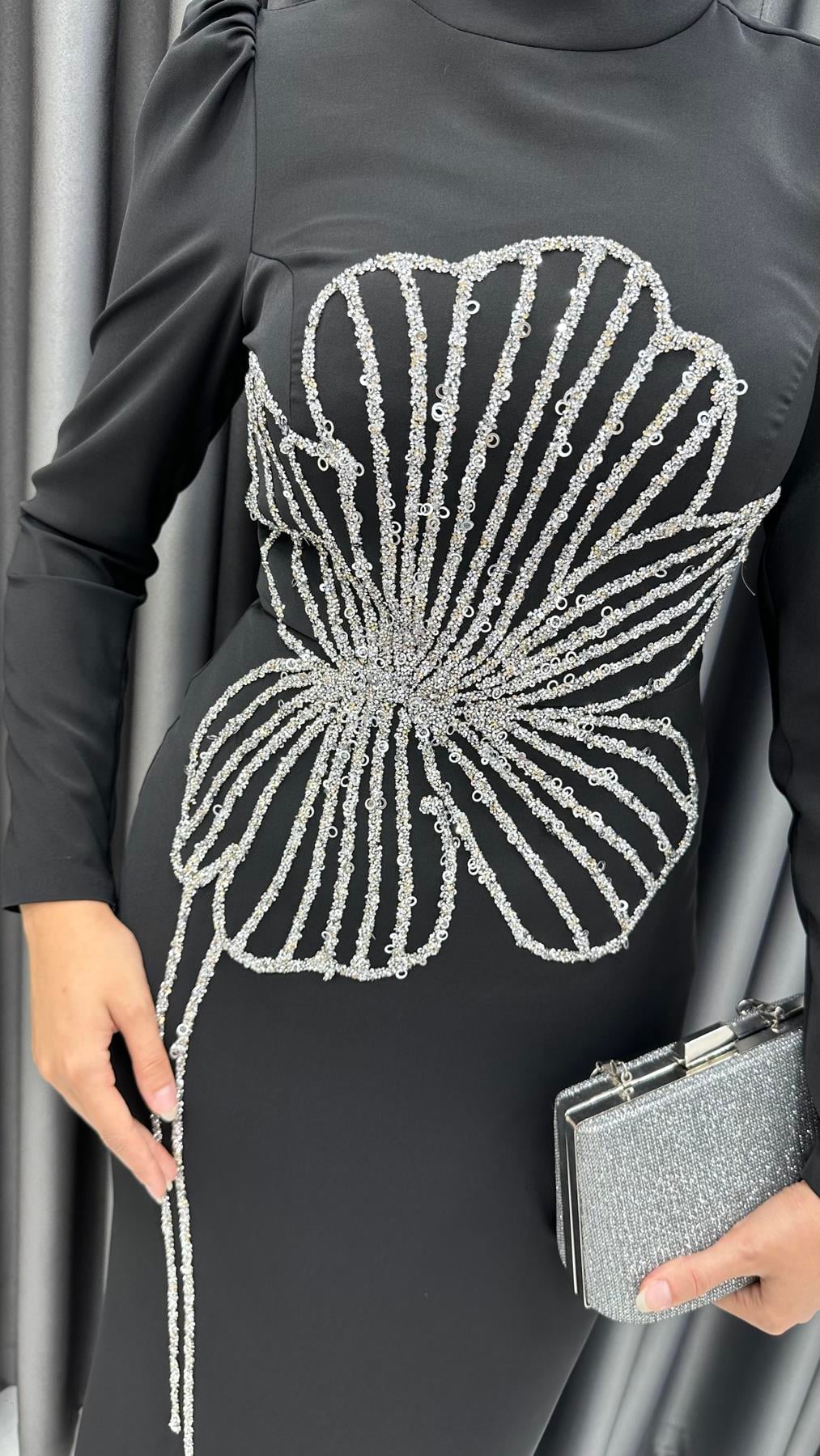 4928 Nursema Abiye-Siyah