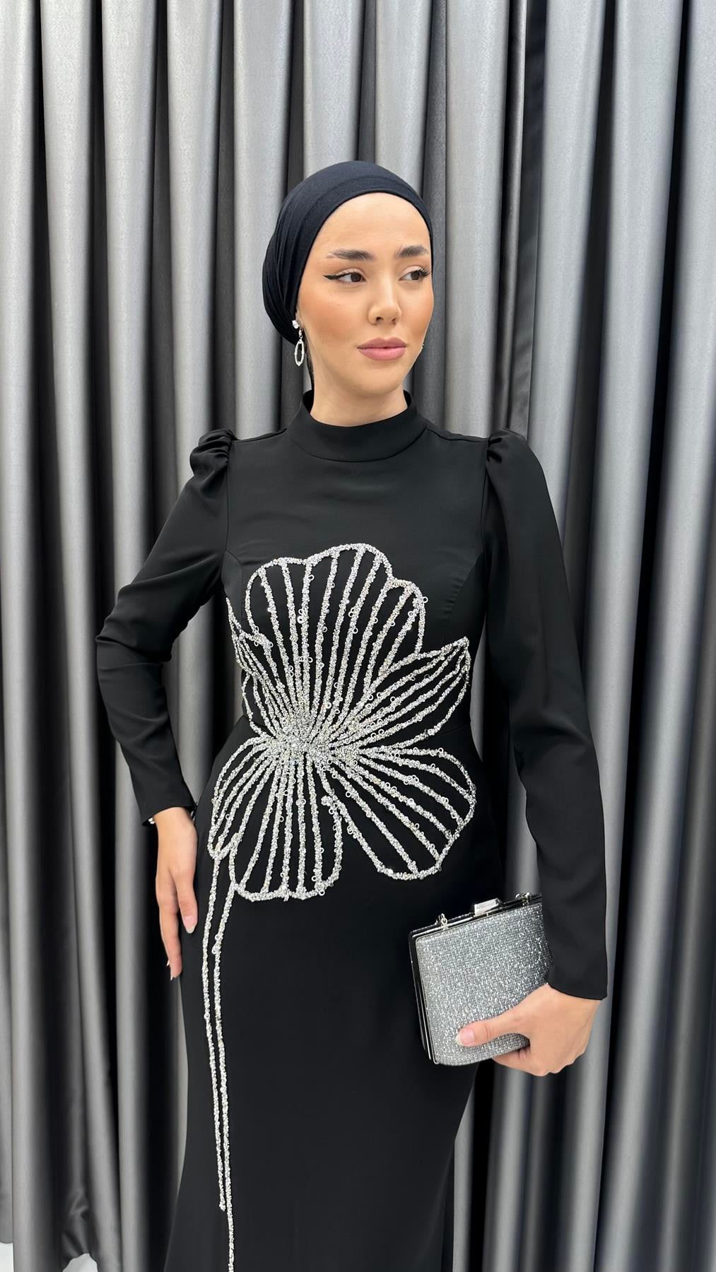 4928 Nursema Abiye-Siyah