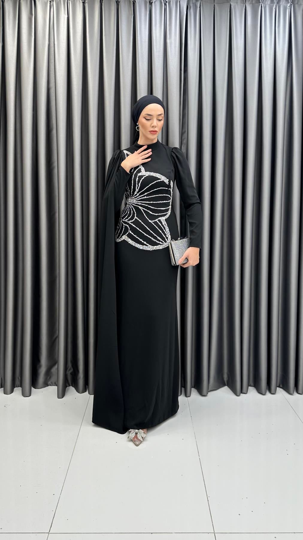 4935 H Selis Abiye-Siyah