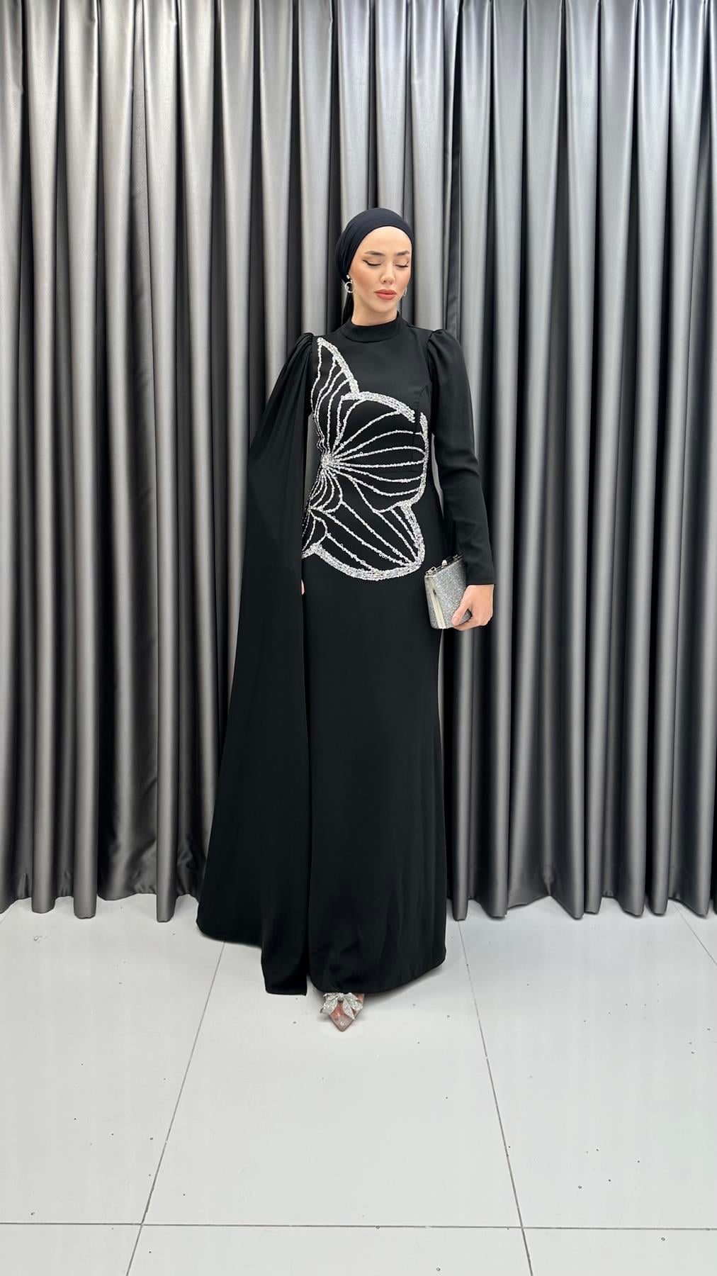 4935 H Selis Abiye-Siyah