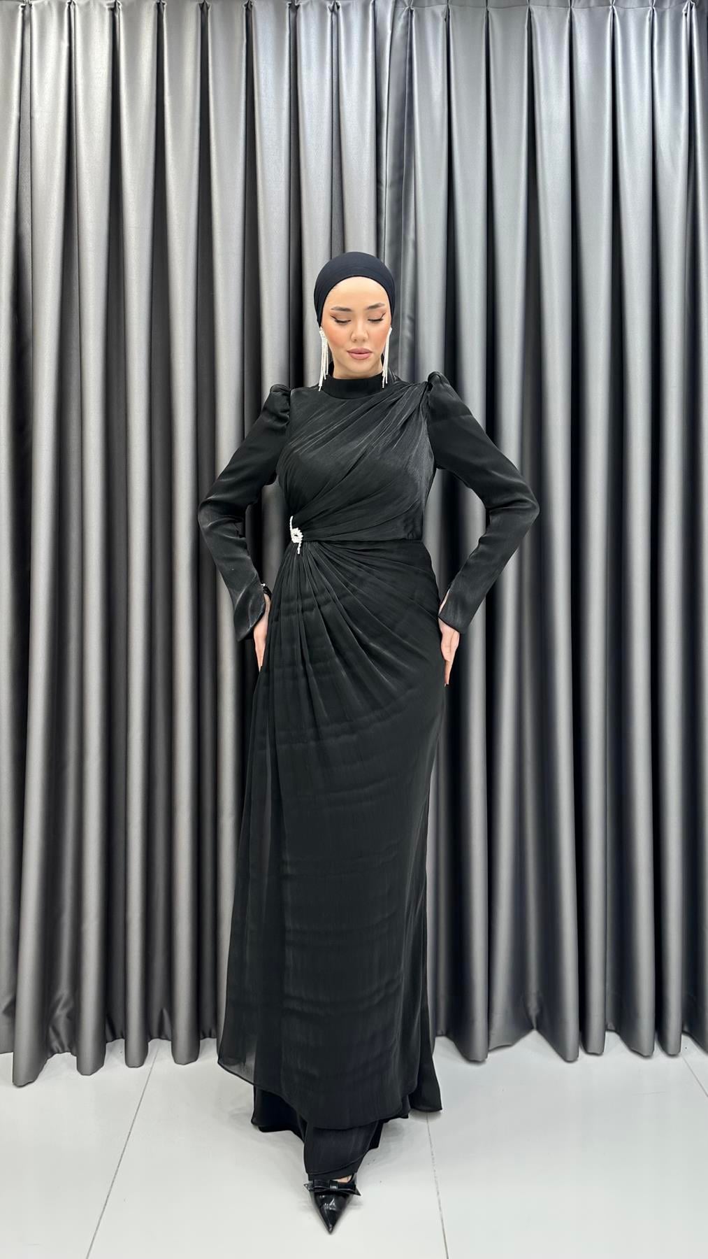 4950 Gabrielle Abiye-Siyah