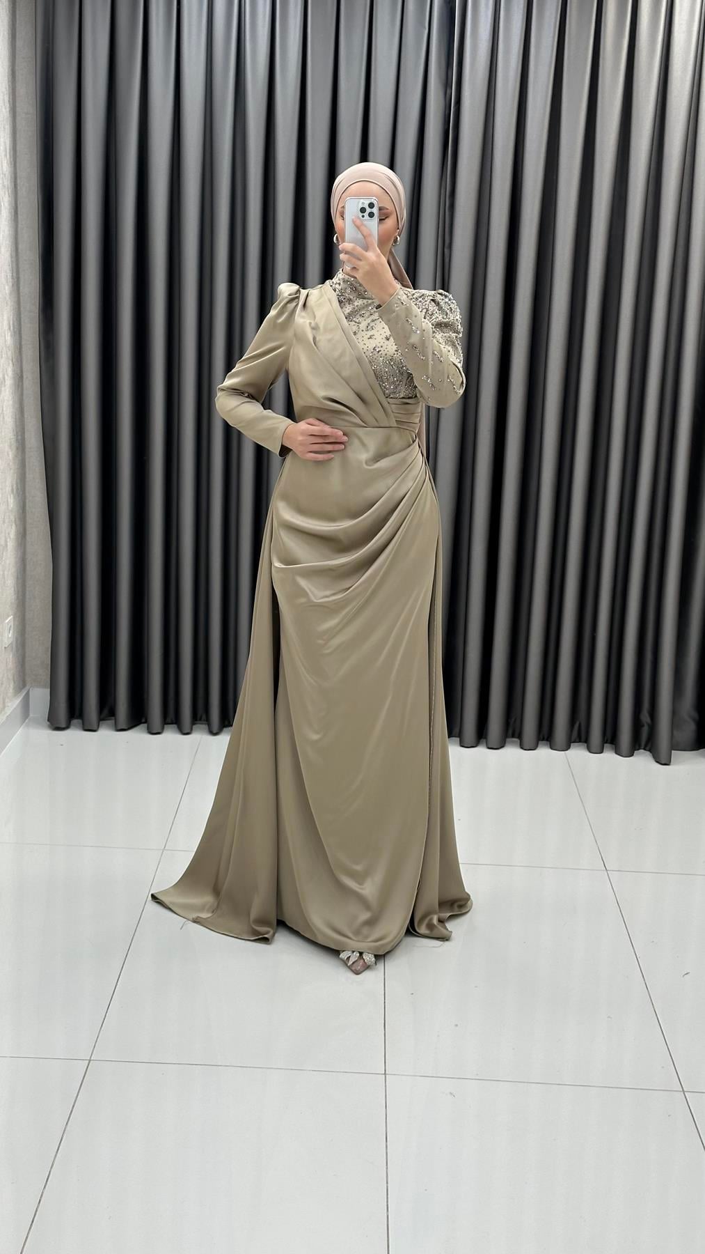 4976 Beauty Abiye-Gold Rengi