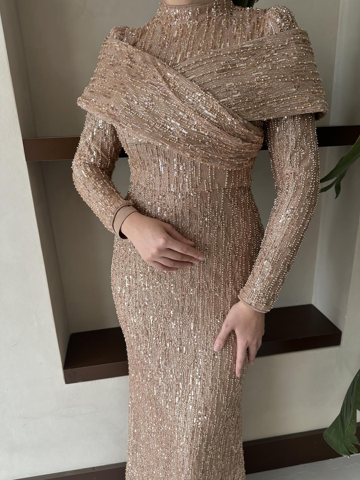 4982 Rosalie Abiye-Gold Rengi