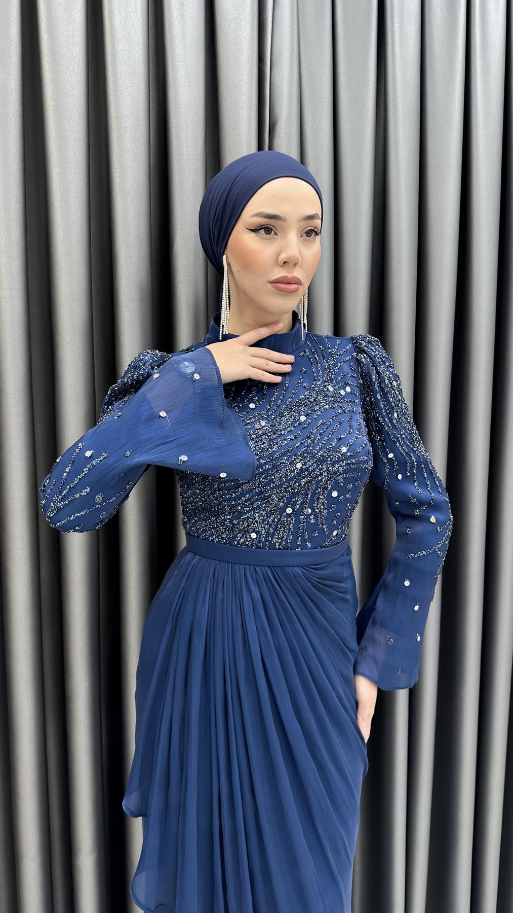 5030 H Armağan Abiye-Lacivert