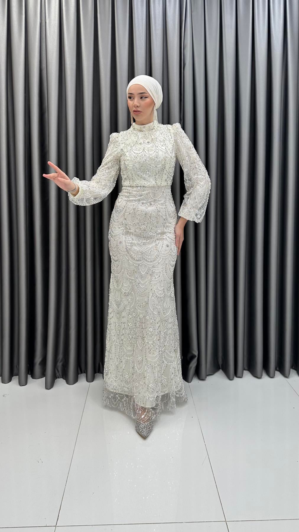 5055 H Lema Abiye-Beyaz