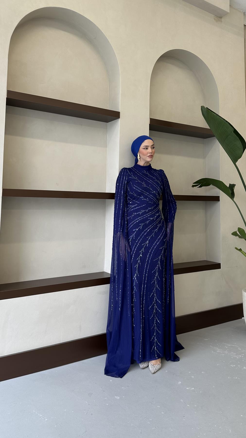 5061 H Şahmaran Abiye-Saks Mavi