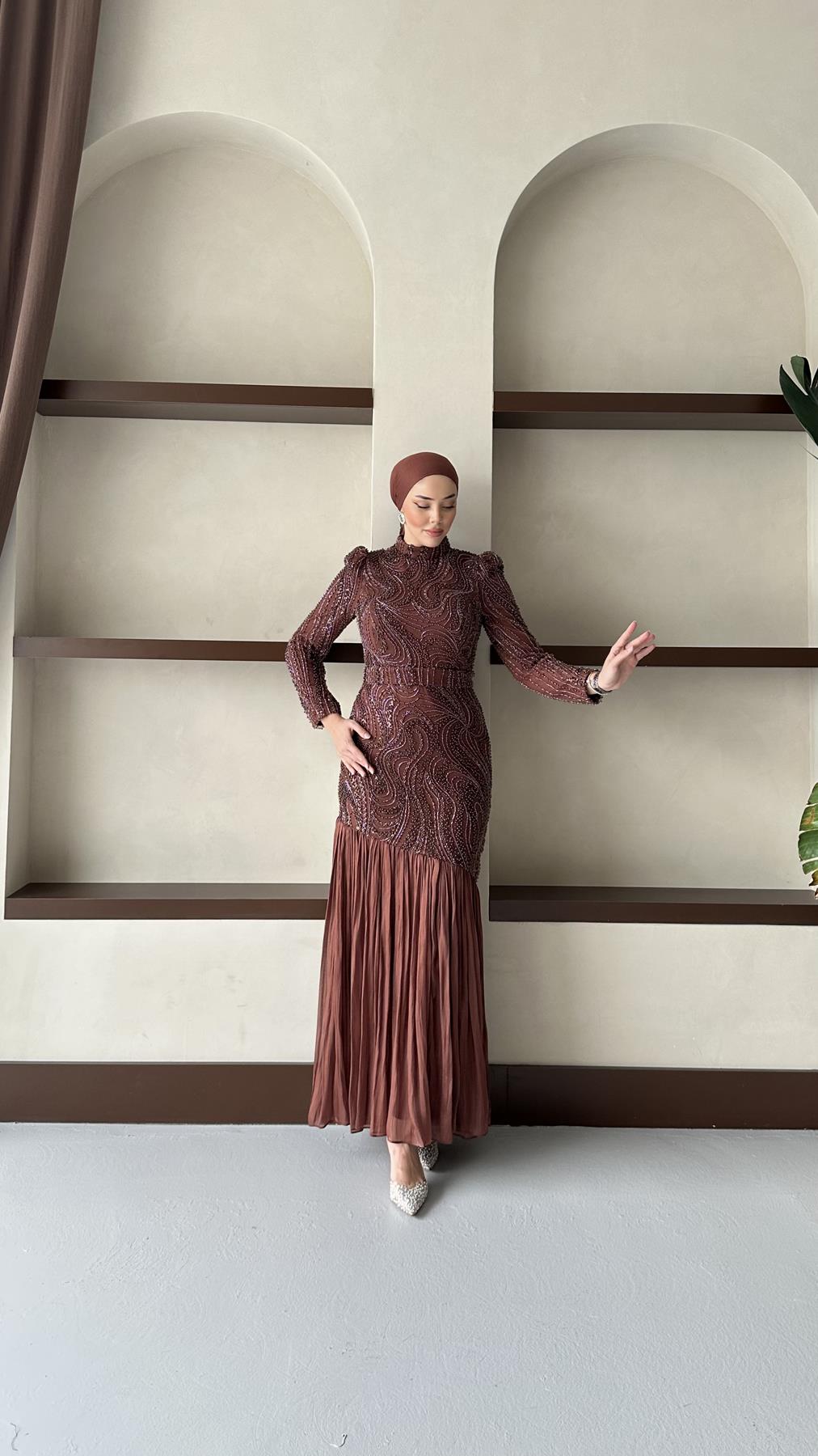 5162 D New Queen Abiye-Mocha