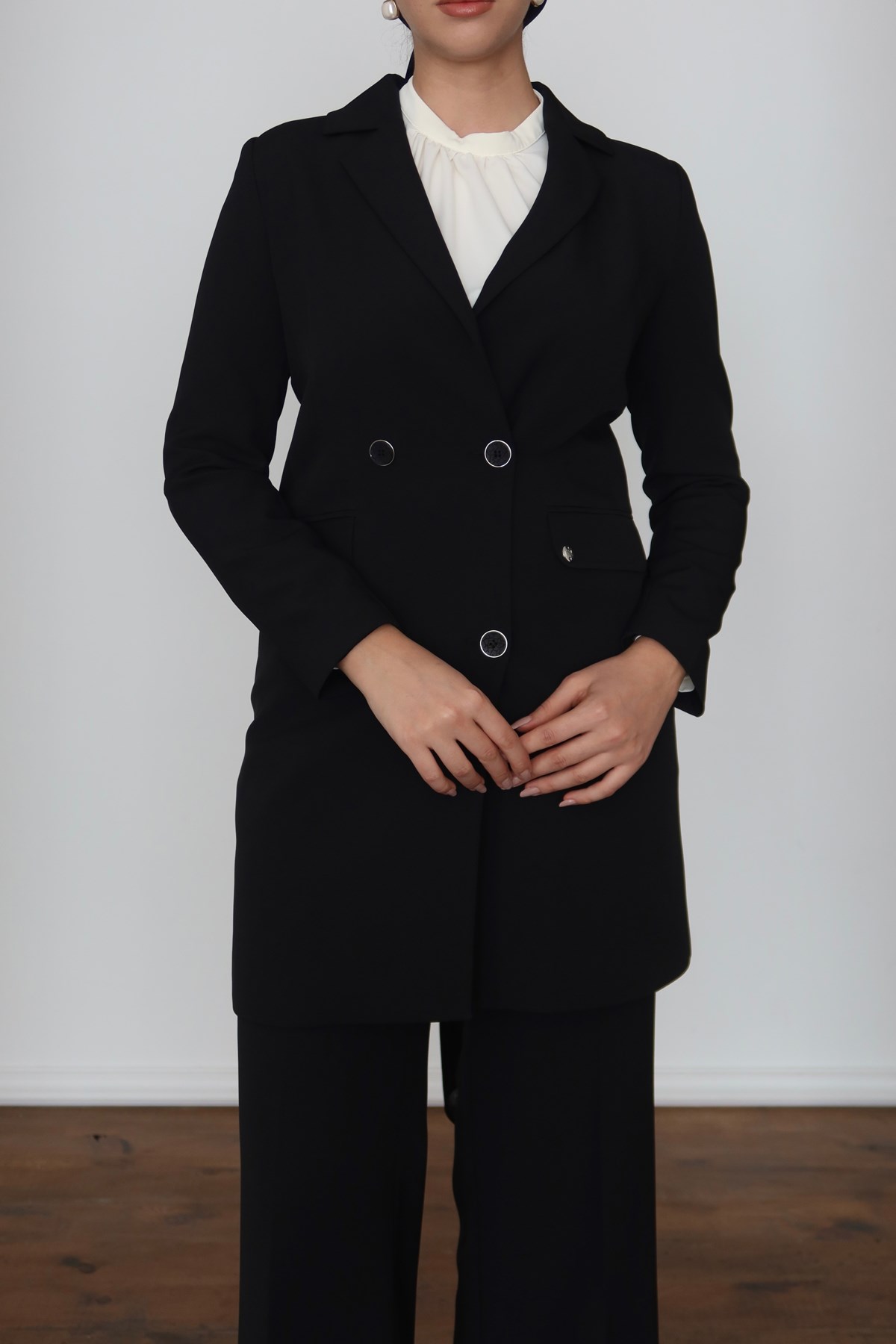 5163 N Blazer Ceket-Siyah