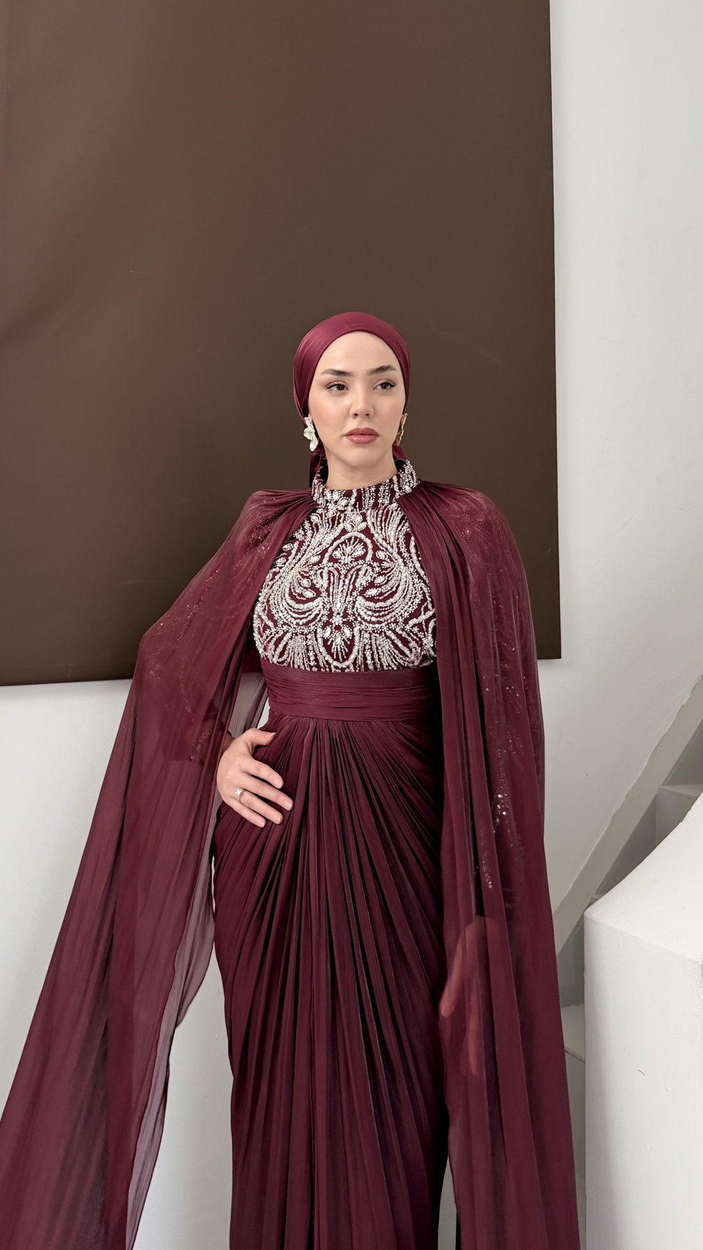 5188 Faye Abiye-Burgundy