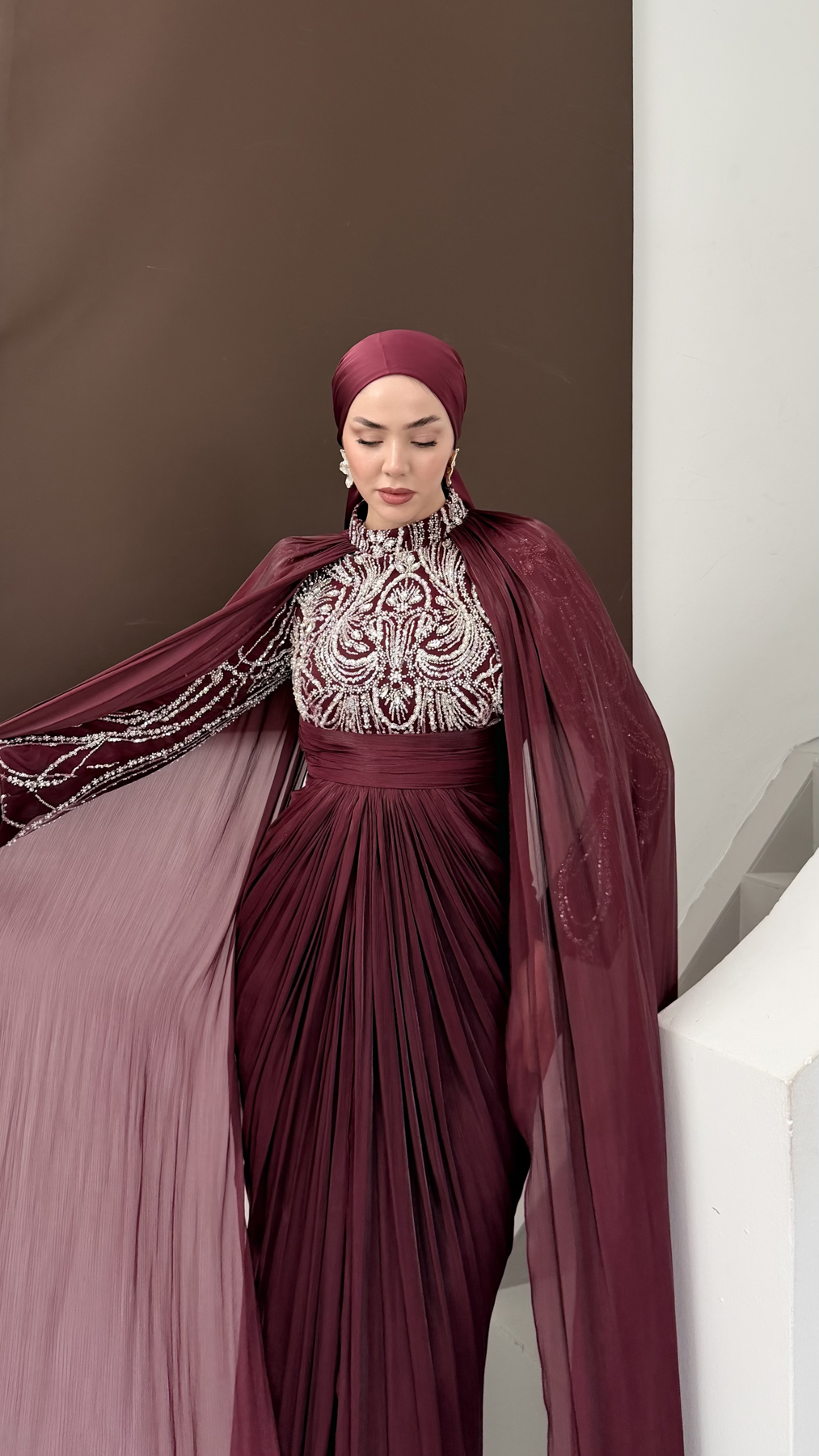 5188 Faye Abiye-Burgundy