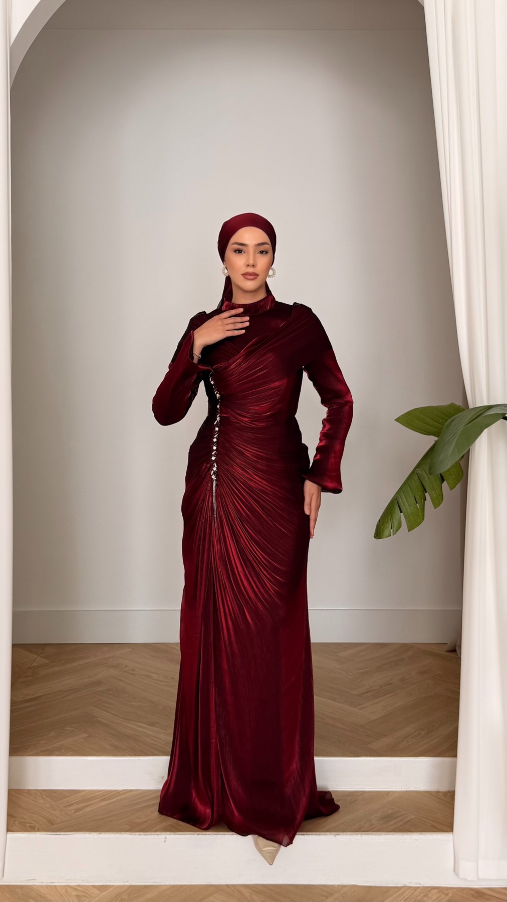 5221 H Favor Abiye-Bordo