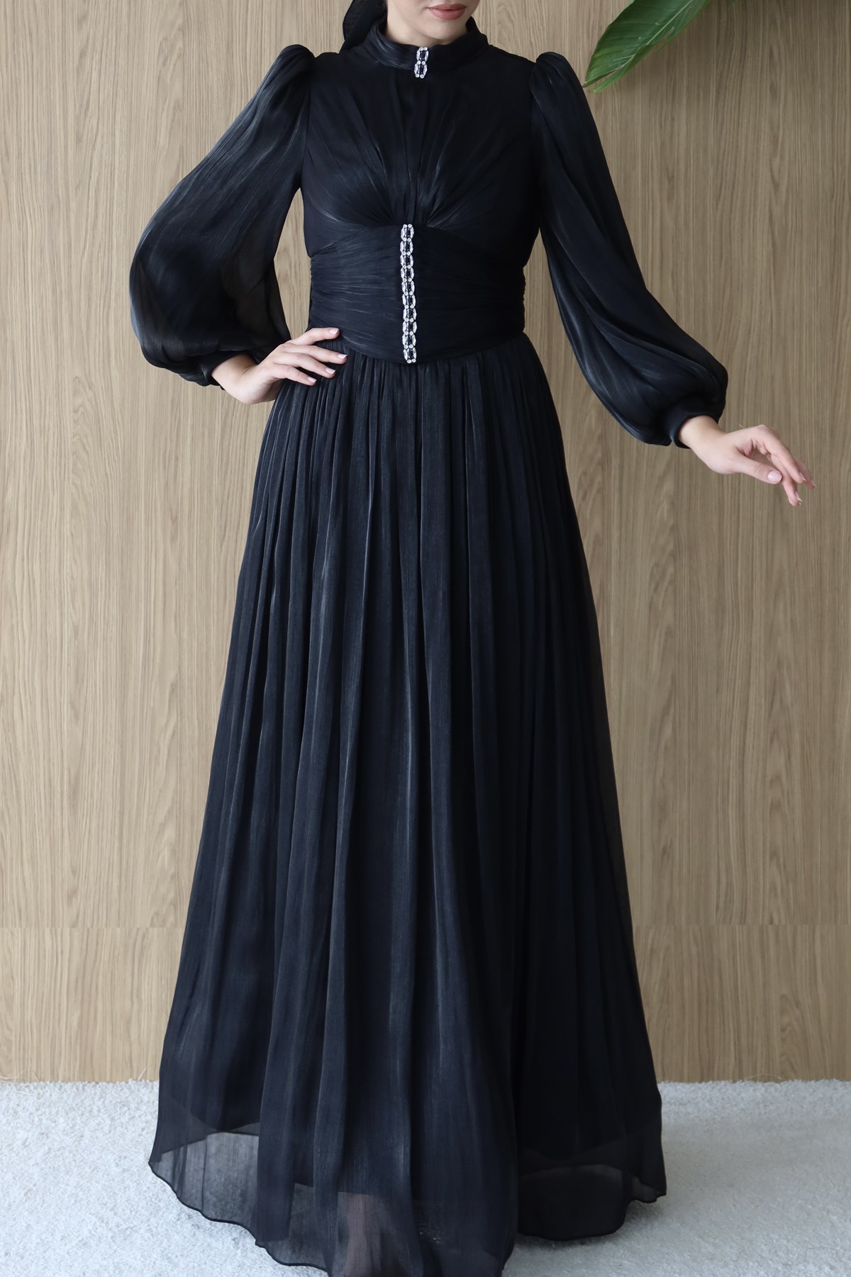 5226 H Tuğba Abiye-Siyah