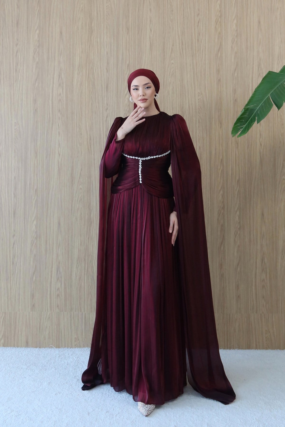 5513 H Bihter Abiye-Bordo