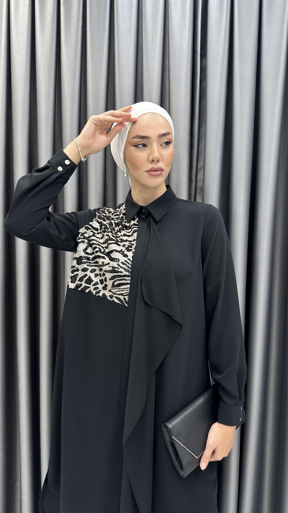 6-50030 F Bayan Tunik-Siyah