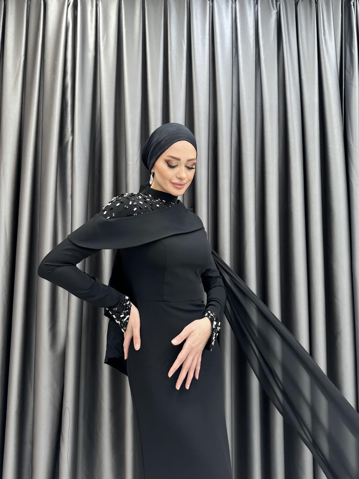 6080 F Mayra Abiye-Siyah