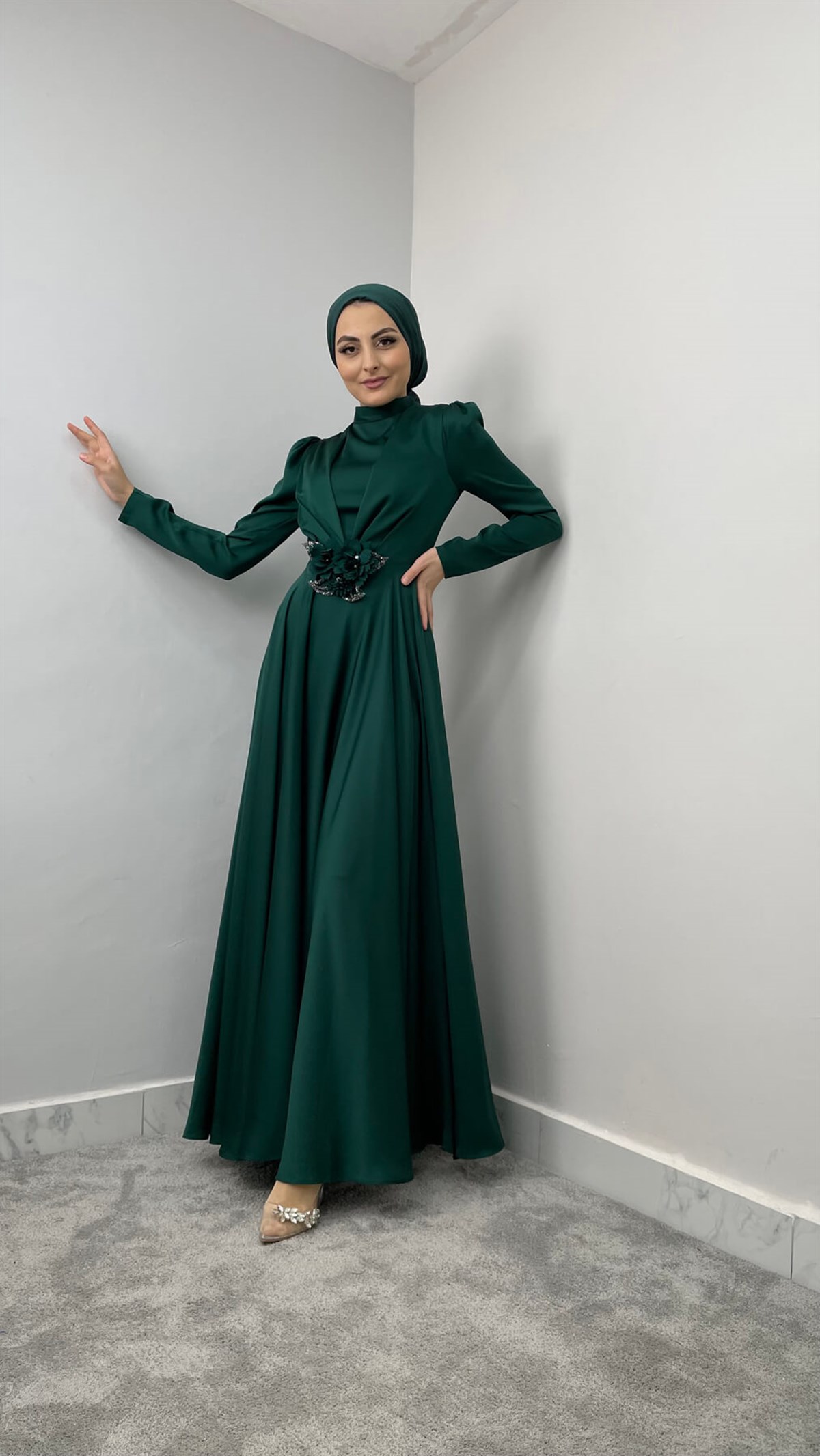 6691 C Abiye Elbise