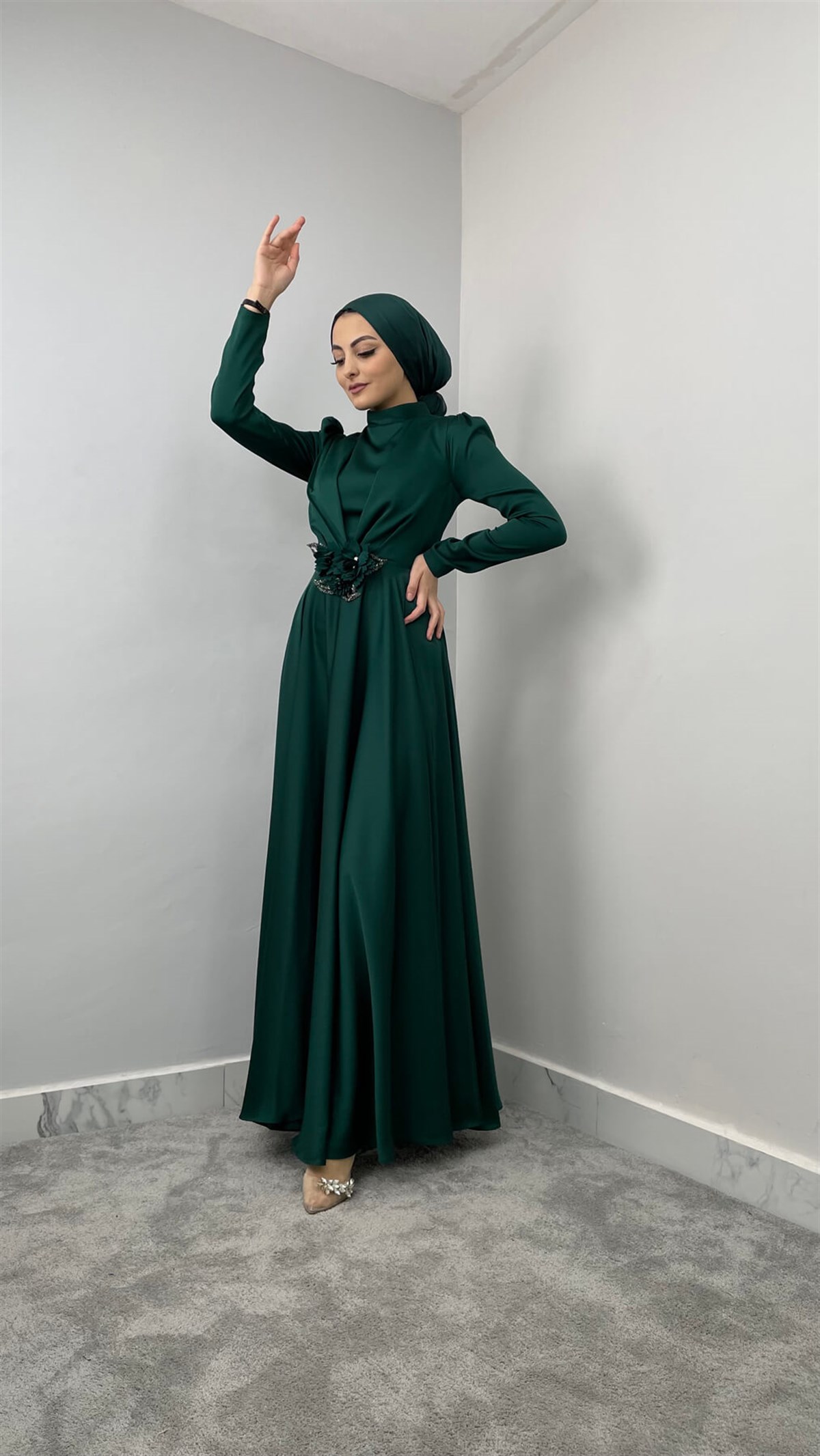 6691 C Abiye Elbise