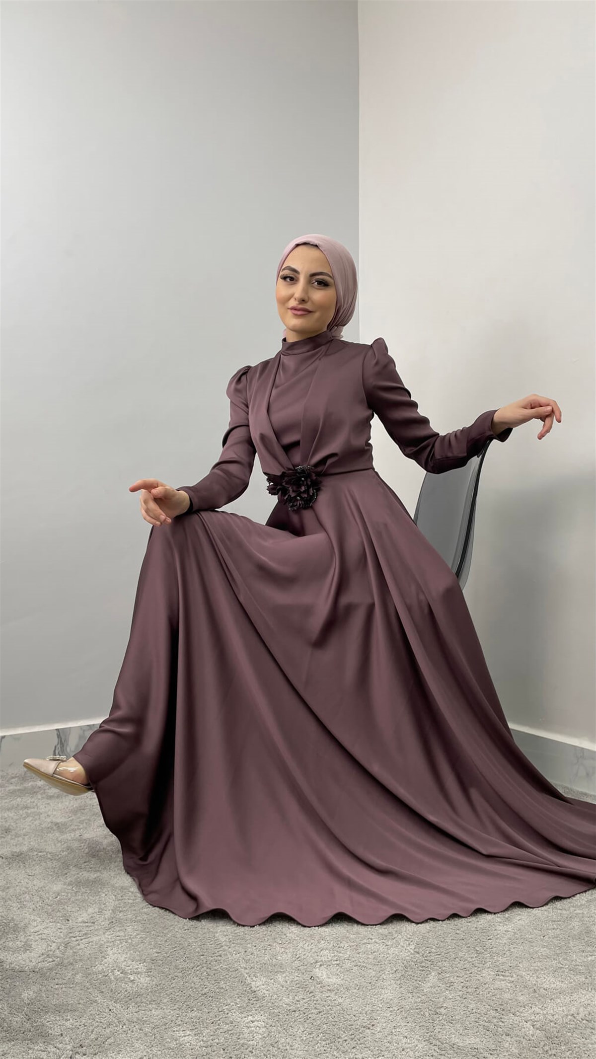 6691 C Abiye Elbise